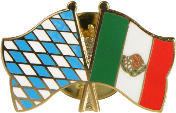 Mexico Scotland Flag Pins PNG