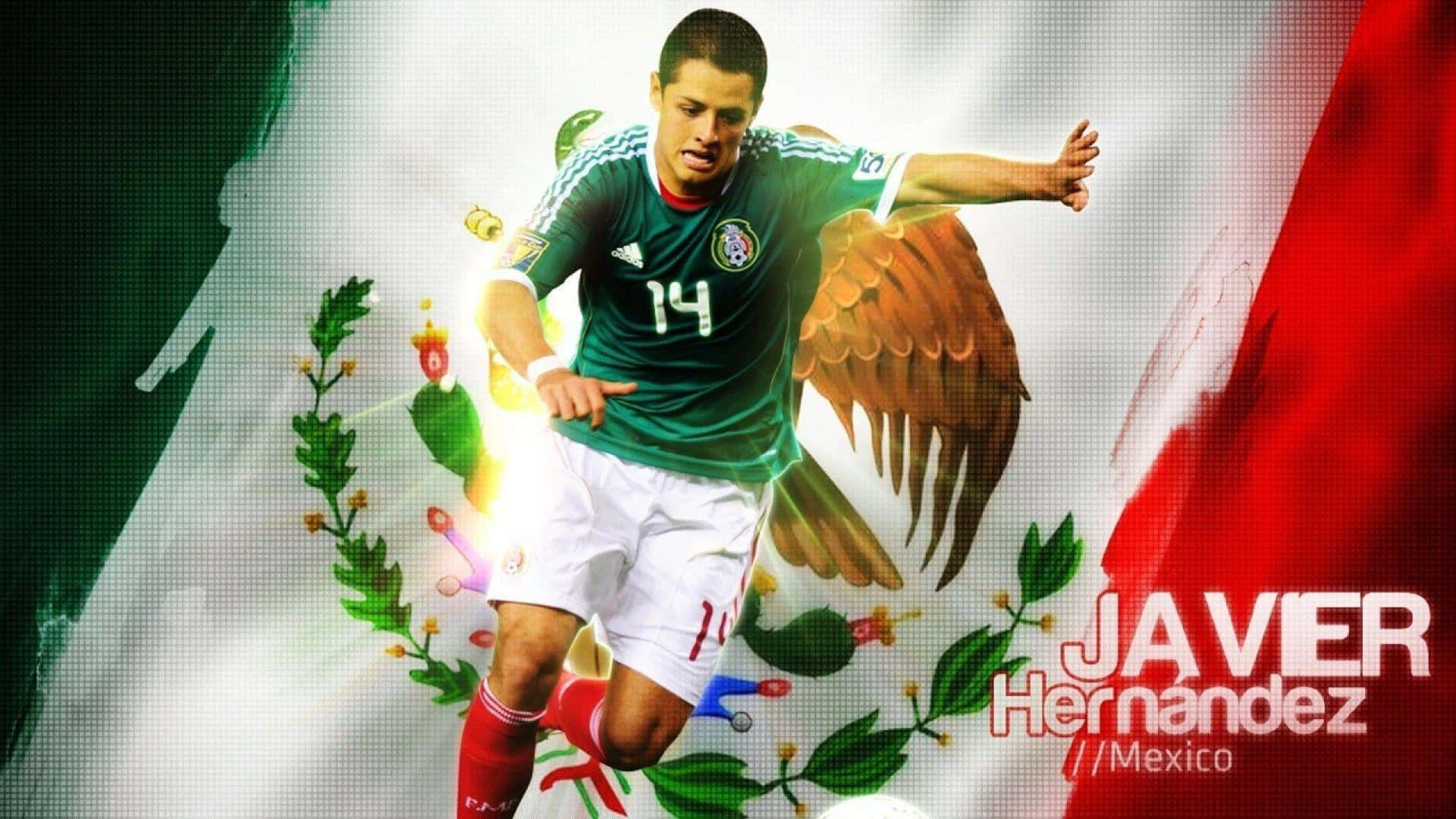 Proud Mexican Players Celebrate After a Big Win Wallpaper