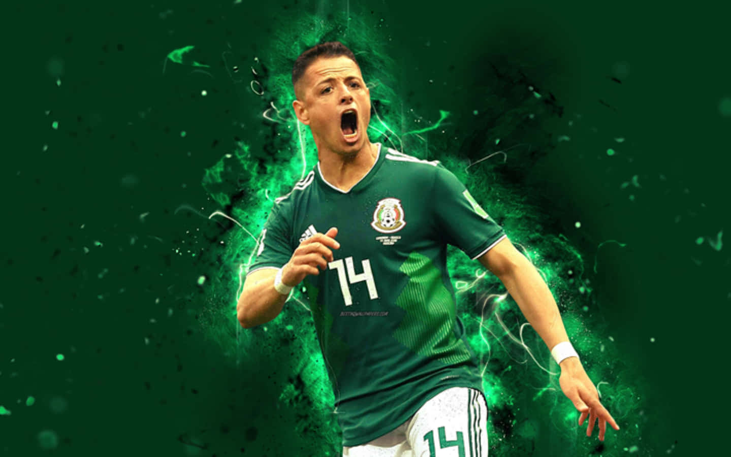A Soccer Player In Green And Green Wallpaper