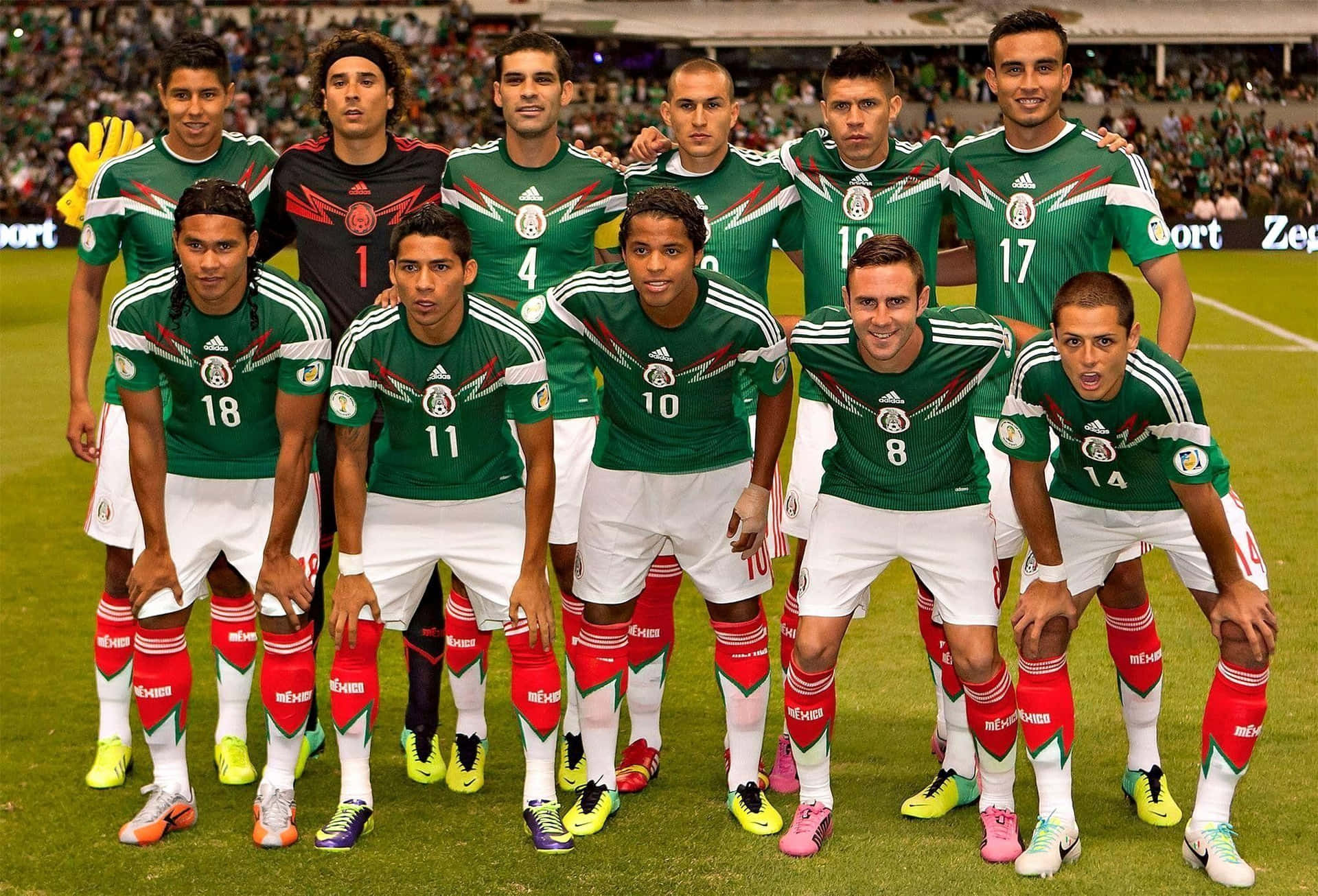 Mexicanerne nyder fodboldkampen. Wallpaper