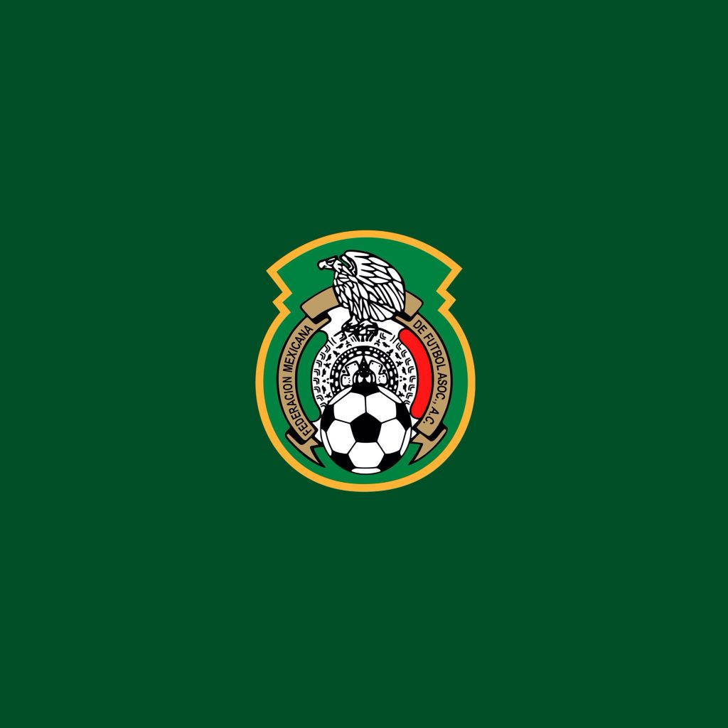 Mexico Soccer Logo In Green Background Picture
