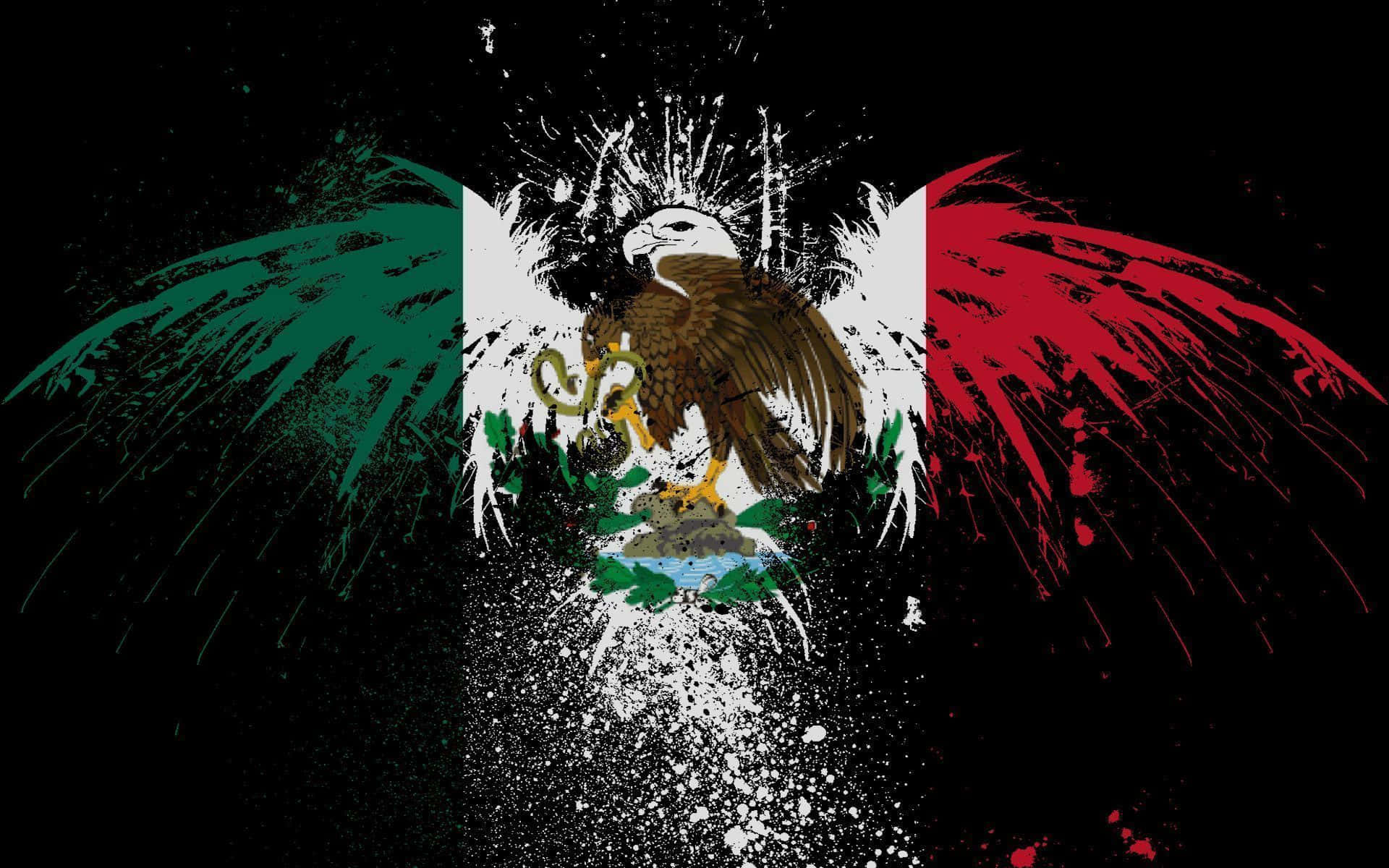 Equipede Futebol Do México Exibindo Sua Taça Da Copa Do Mundo. Papel de Parede