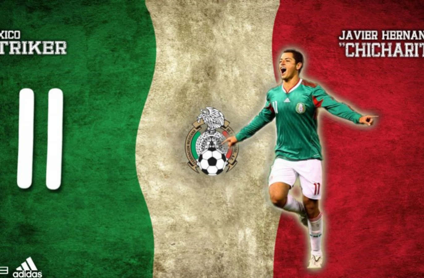 Mexikosfotbollslagsspelare Ikonisk Wallpaper