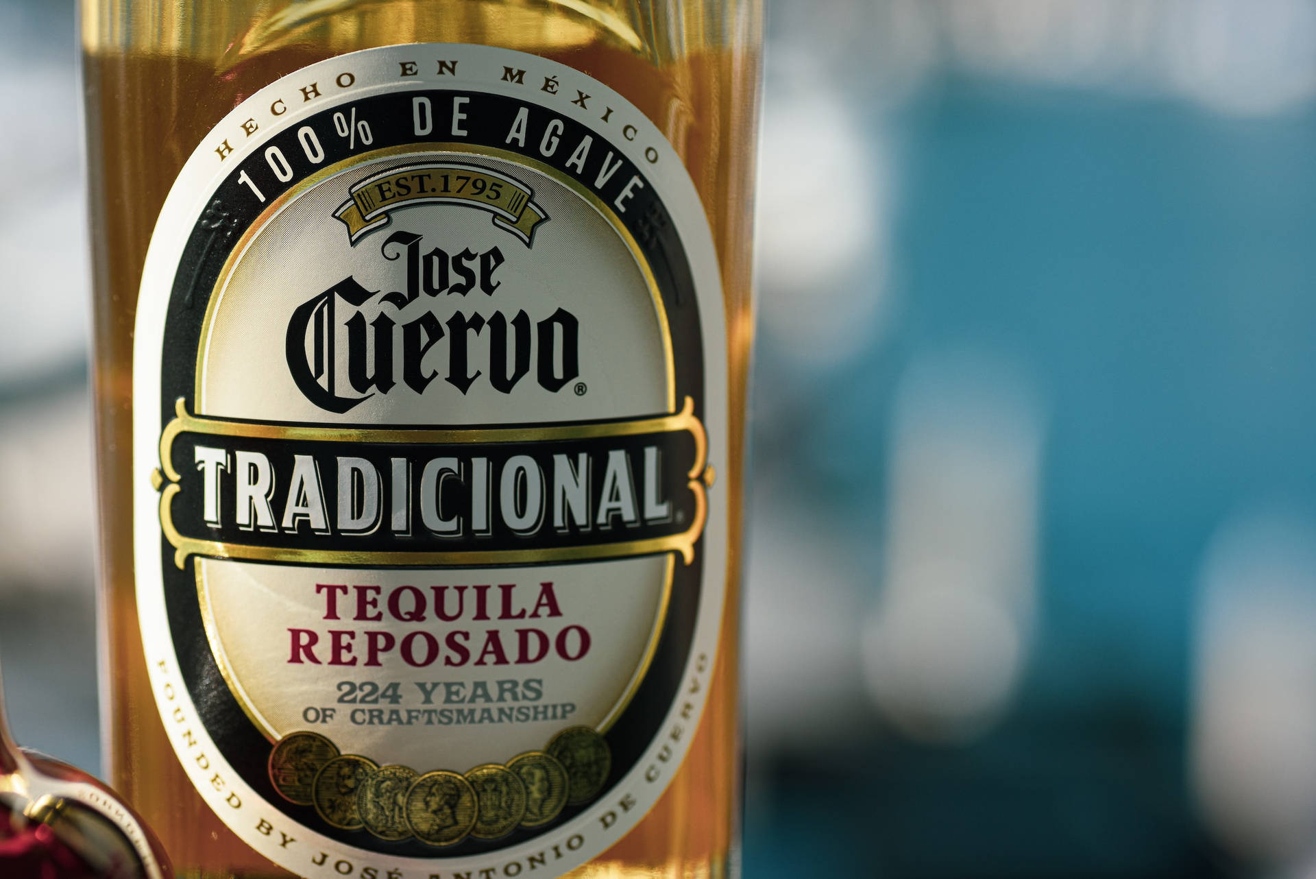 Abbraccialo Spirito Del Messico: Jose Cuervo Tradicional Tequila Sfondo