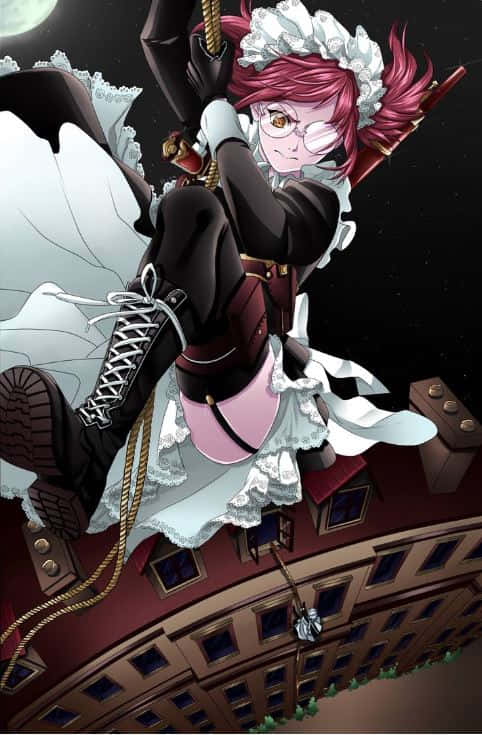 Mey-Rin, The Skilled Sniper Maid of the Phantomhive Household Wallpaper