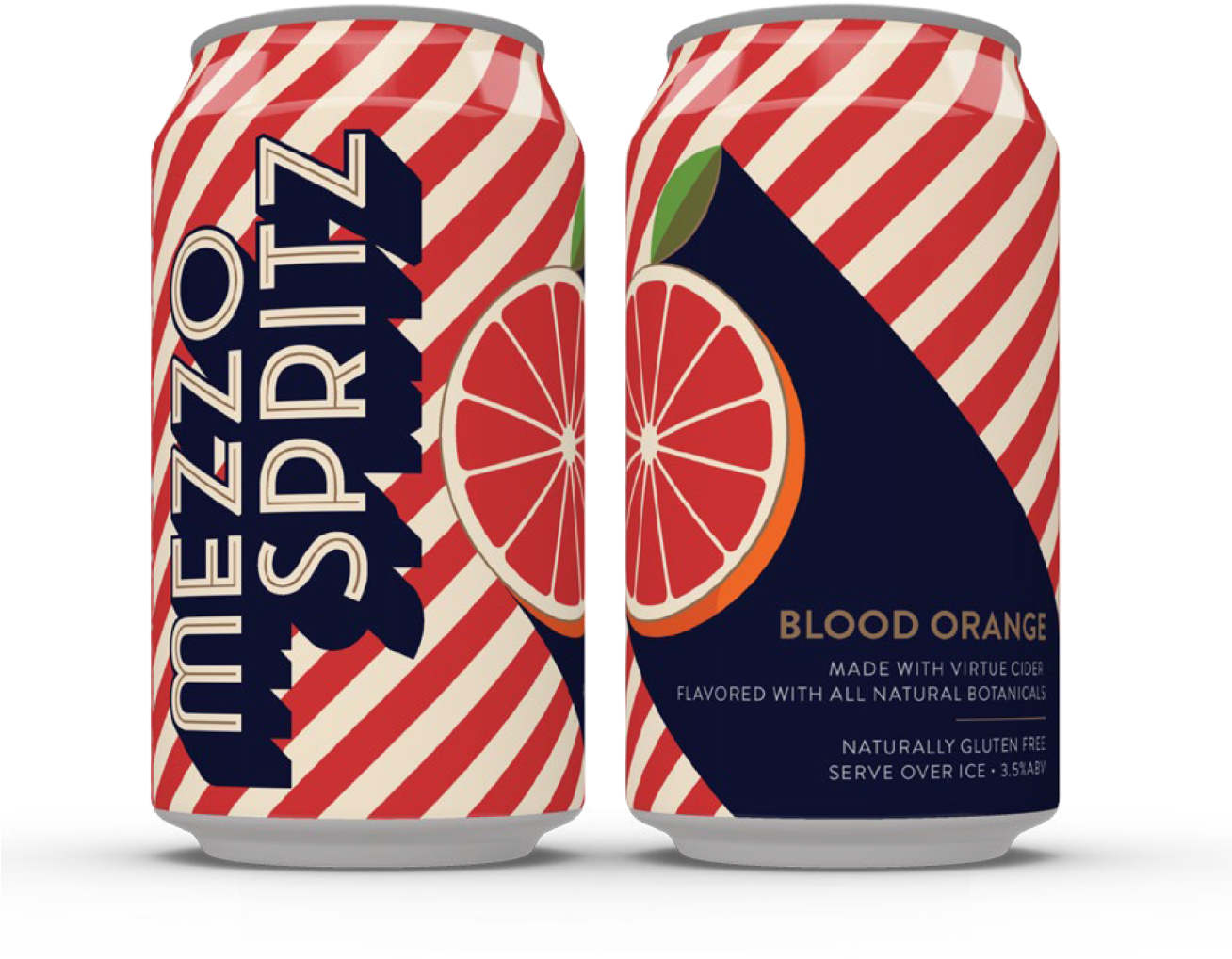 Mezzo Spritz Blood Orange Cider Cans PNG