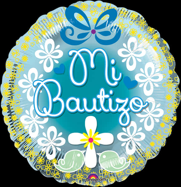 Mi Bautizo Balloon Decoration PNG