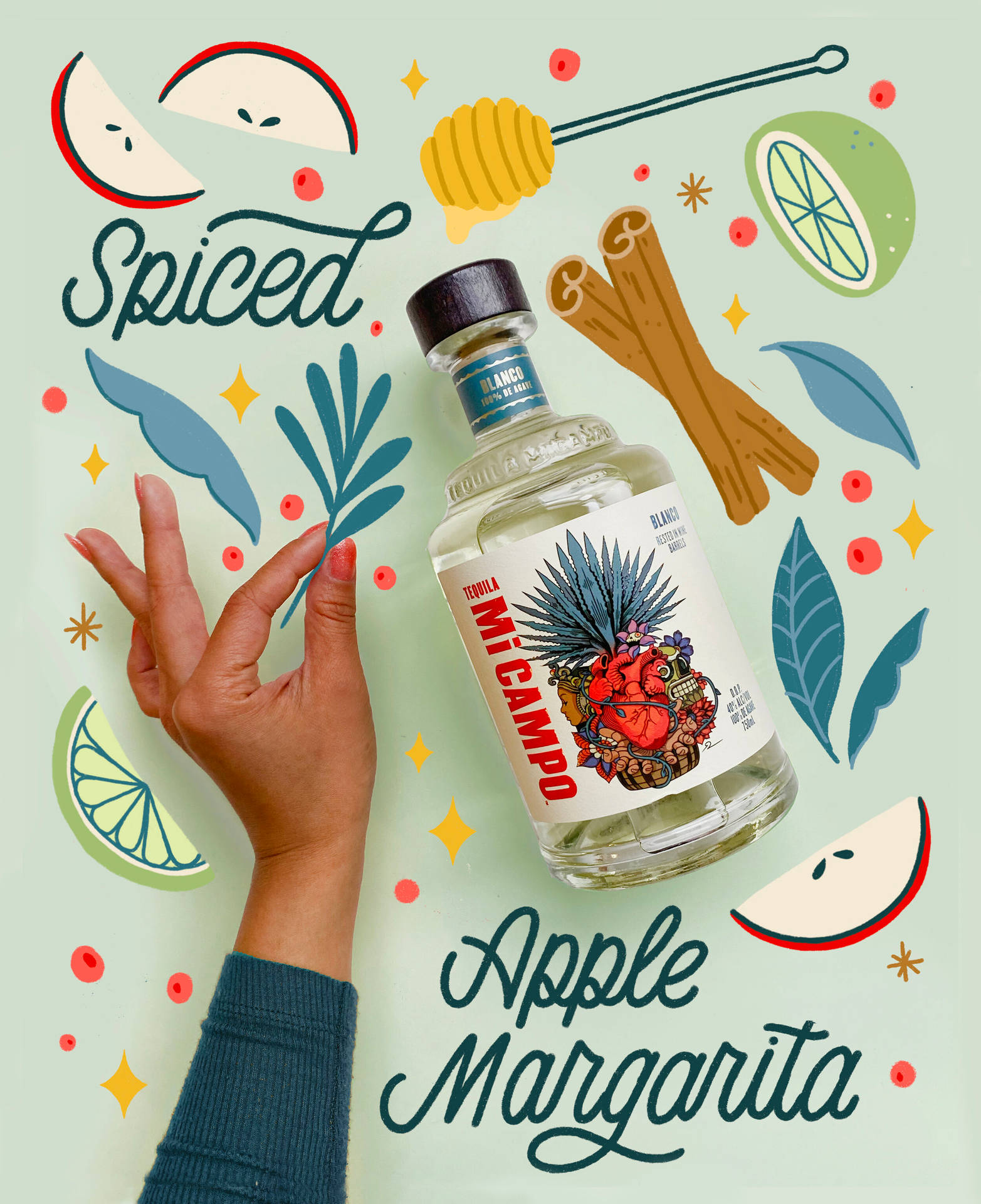 Micampo Tequila Spiced Apple Margarita. Fondo de pantalla