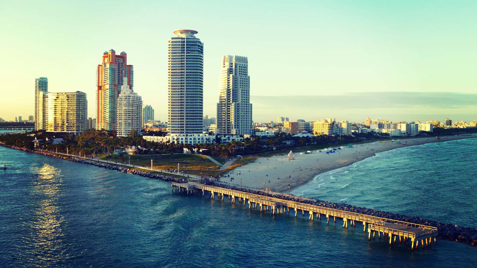 Se et billede af udsigten til Miami Beach Hoteller