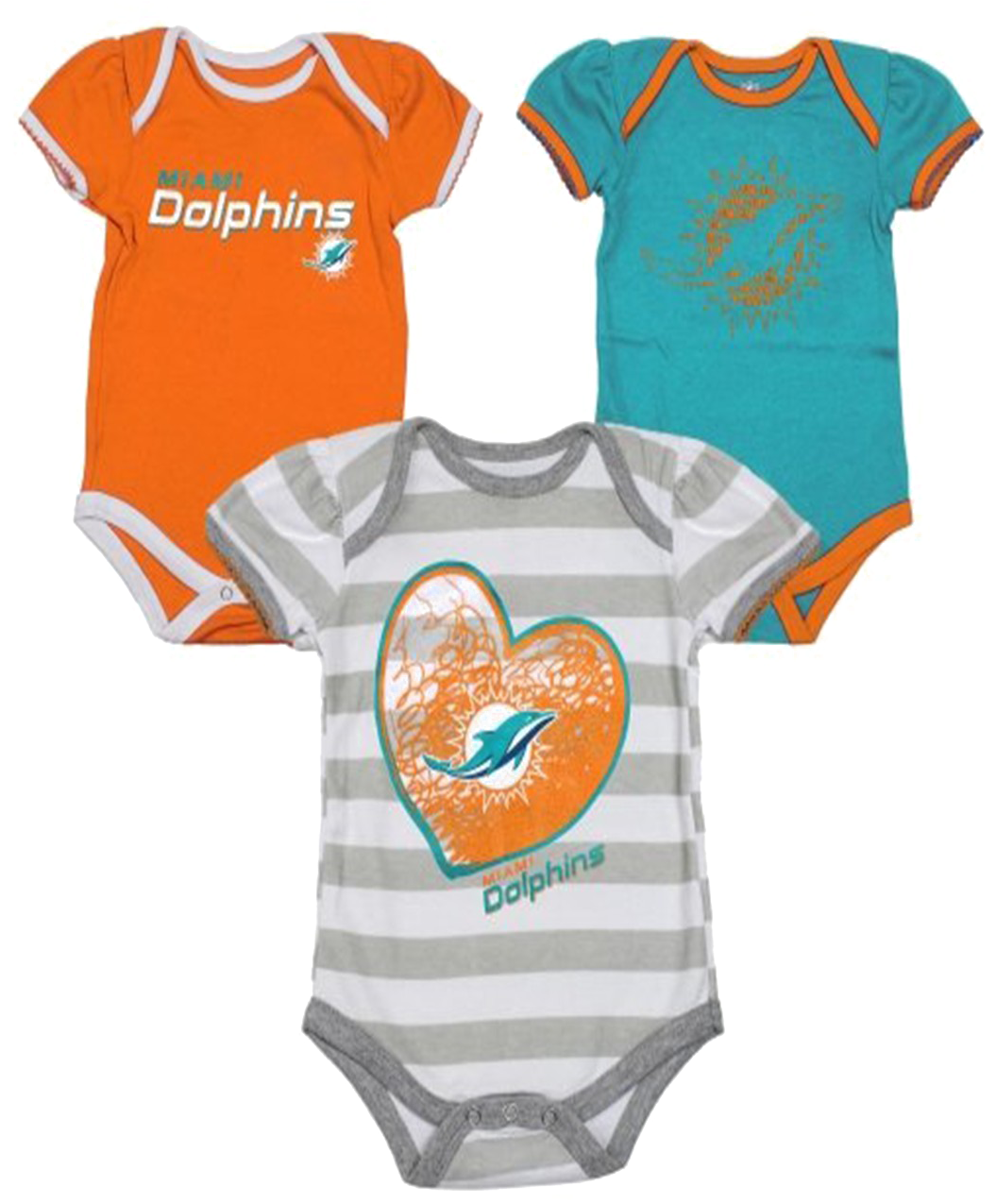 Miami Dolphins Baby Onesies PNG