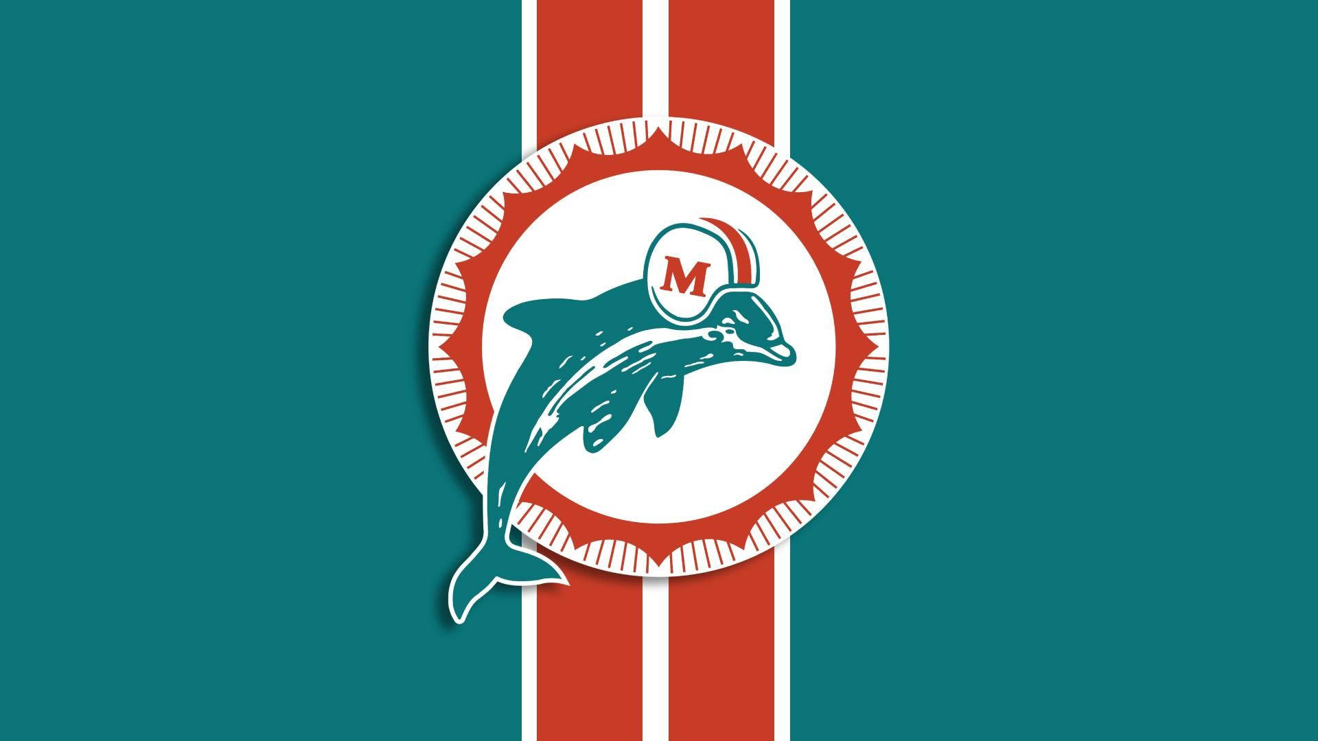 Miami Dolphins Creative Logo Wallpaper