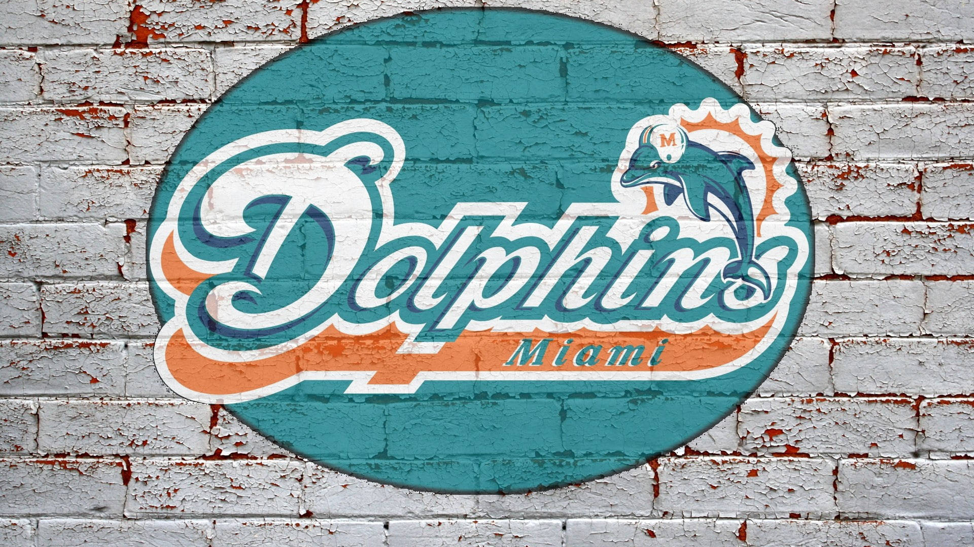 Miami Dolphins Digital Art Wallpaper