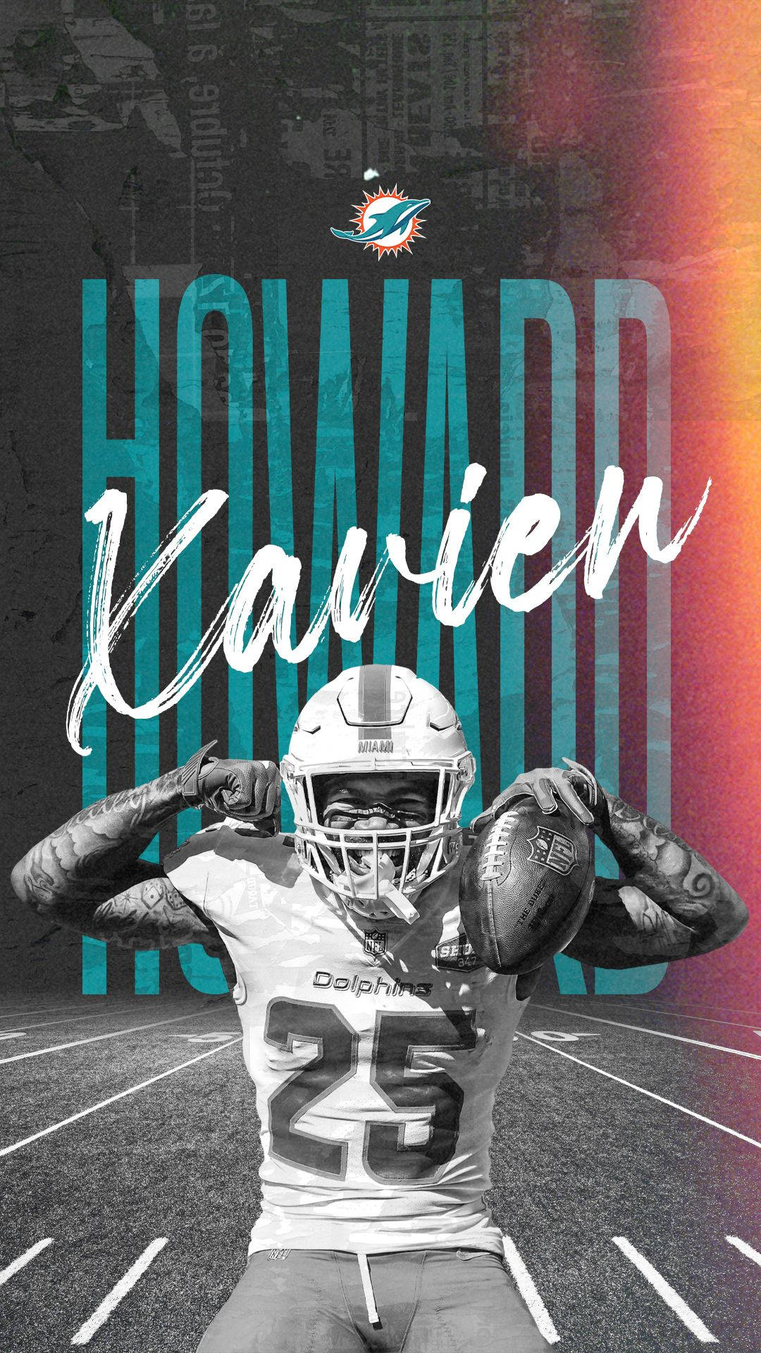 Get the Miami Dolphins on your iPhone Wallpaper