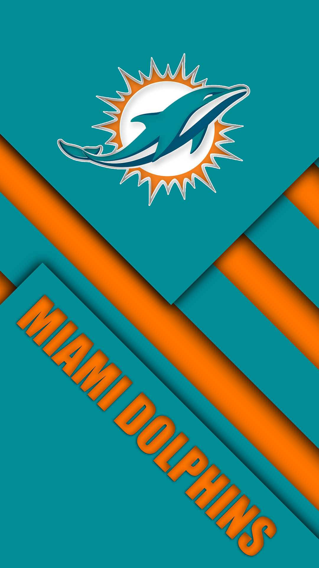 Feueredie Miami Dolphins Mit Deinem Eigenen Iphone An Wallpaper