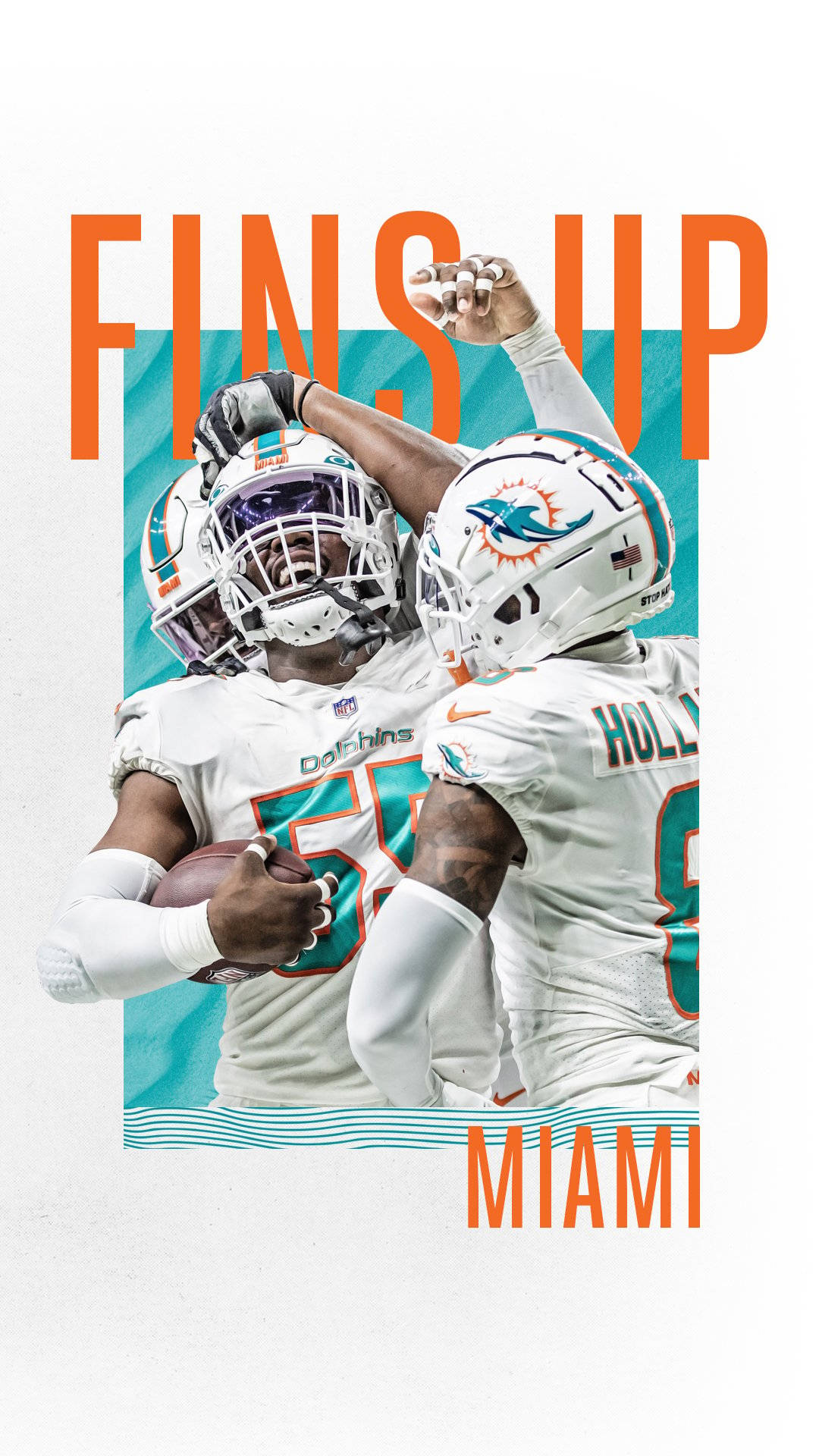 Beskyt din telefon med den officielle Miami Dolphins sag. Wallpaper