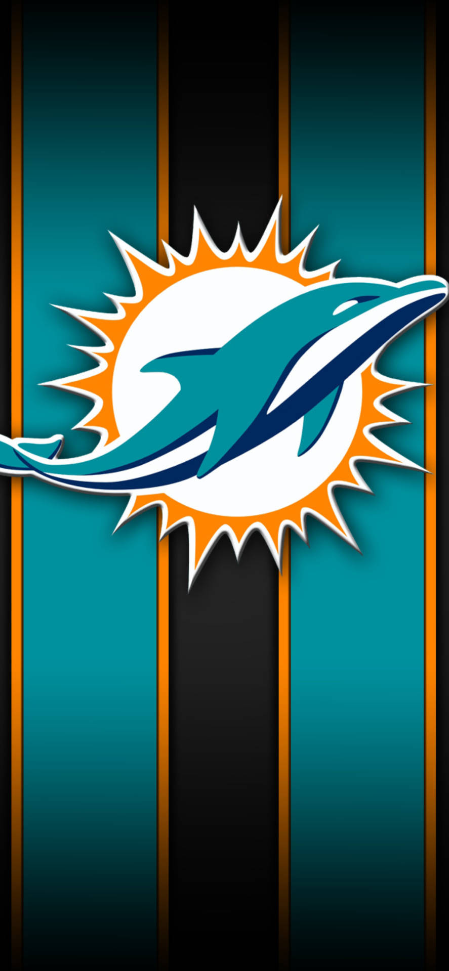¡muestratu Espíritu De Equipo Con Un Iphone De Los Miami Dolphins! Fondo de pantalla