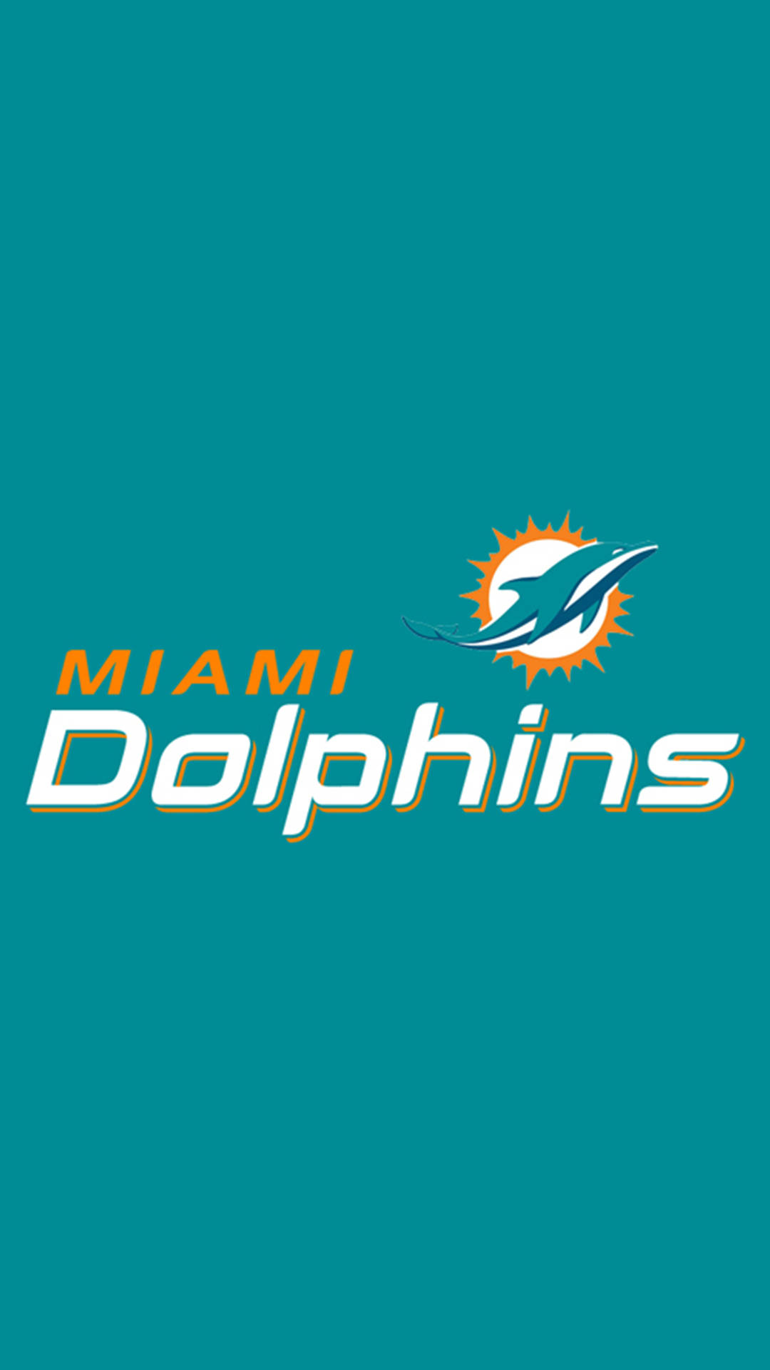 Show your Miami Dolphins pride with this smartphone wallpaper Wallpaper