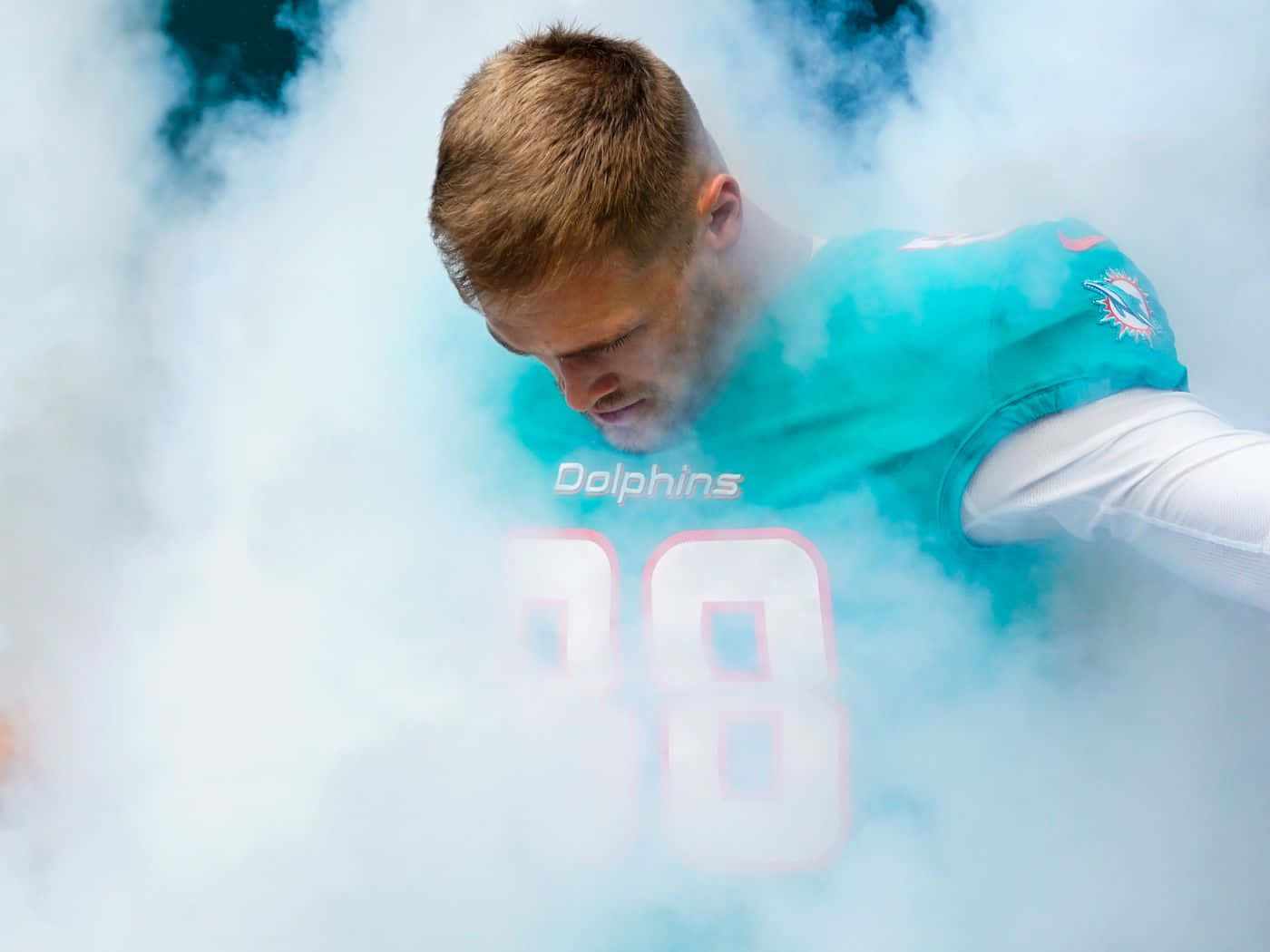 Miami Dolphins Player Entrance Smoke Wallpaper