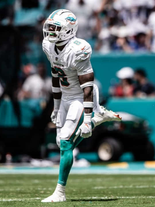 Miami Dolphins Player On Field Wallpaper
