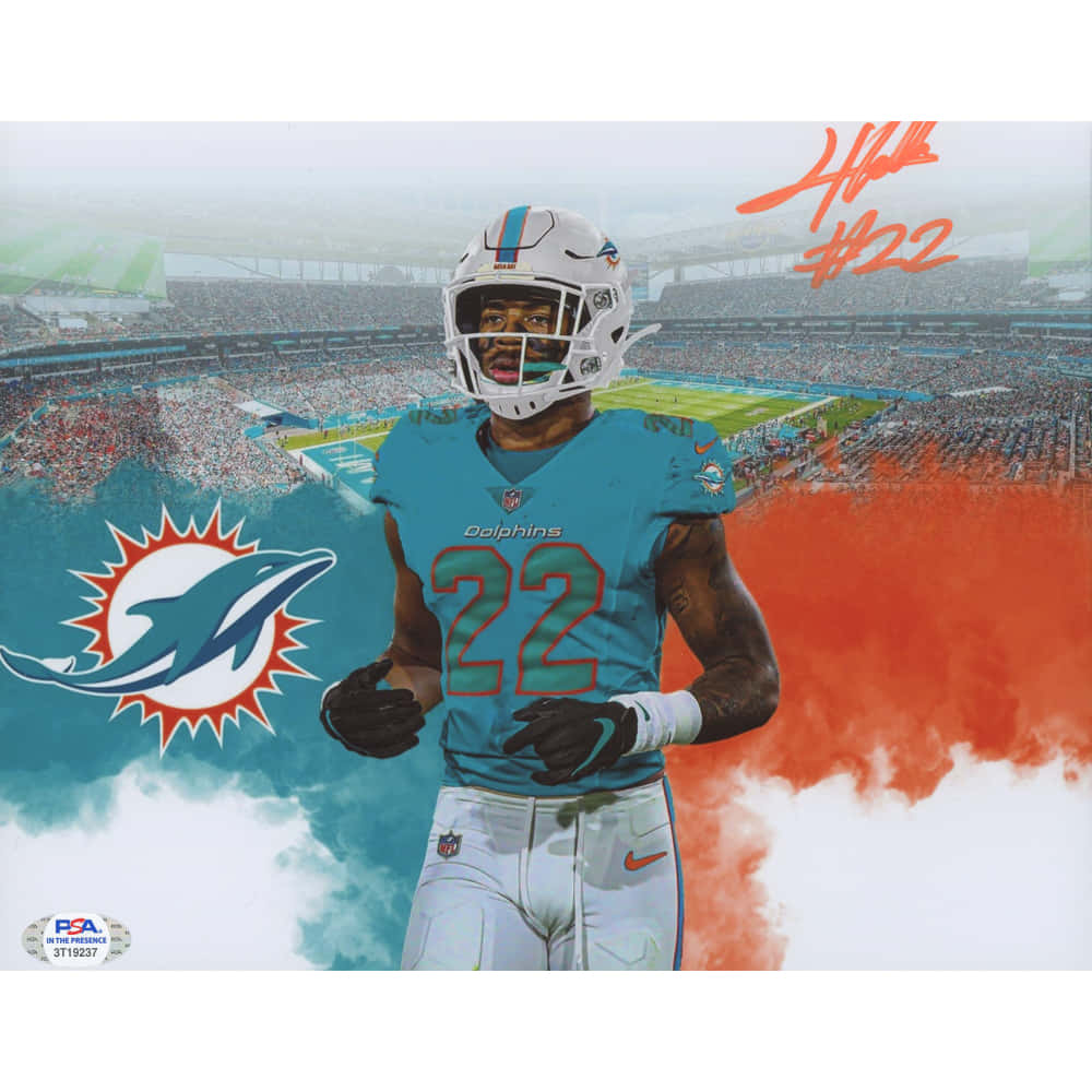 Miami Dolphins Player Stadium Backdrop Wallpaper