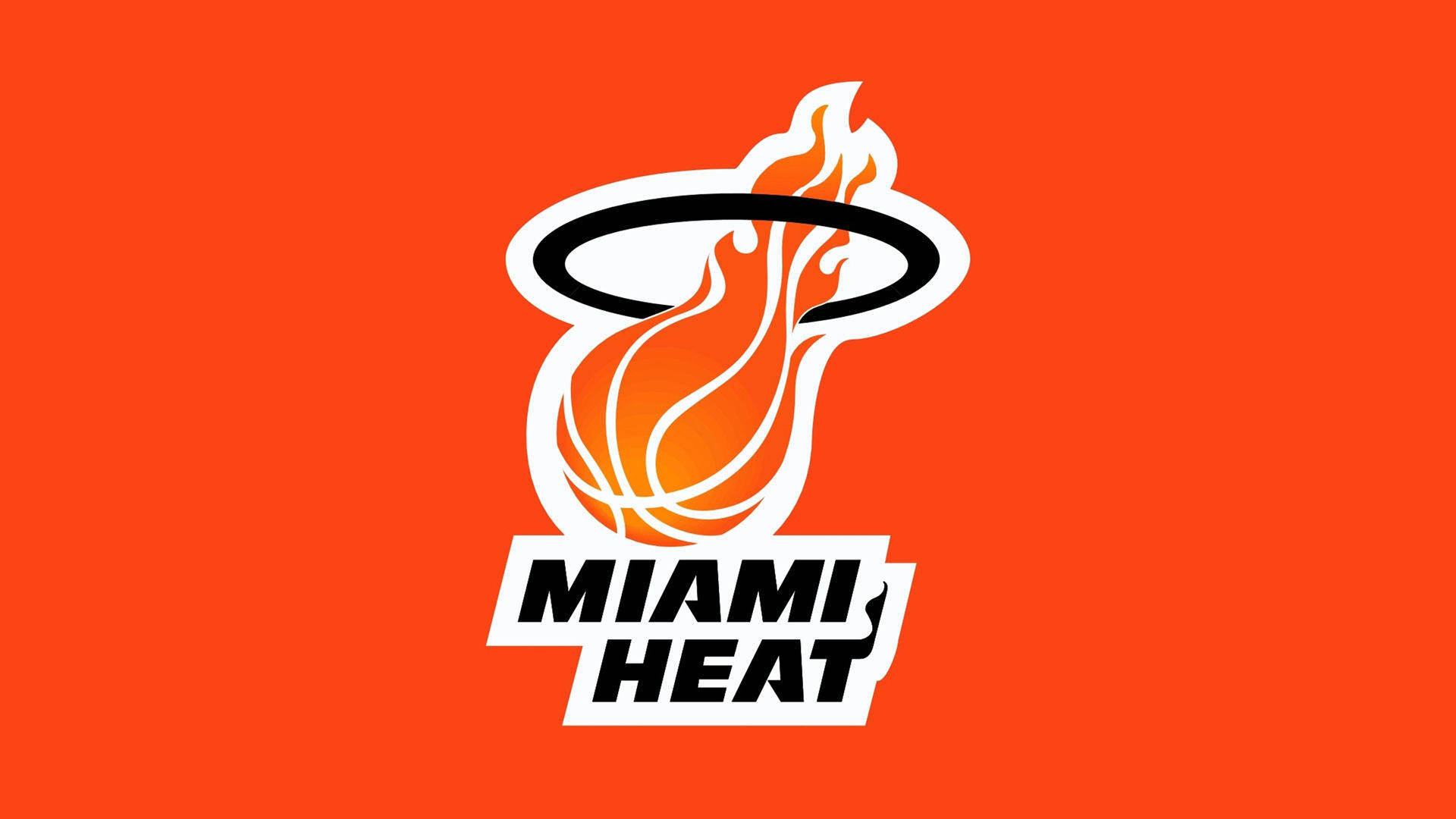Miami Heat Blazing Logo Wallpaper