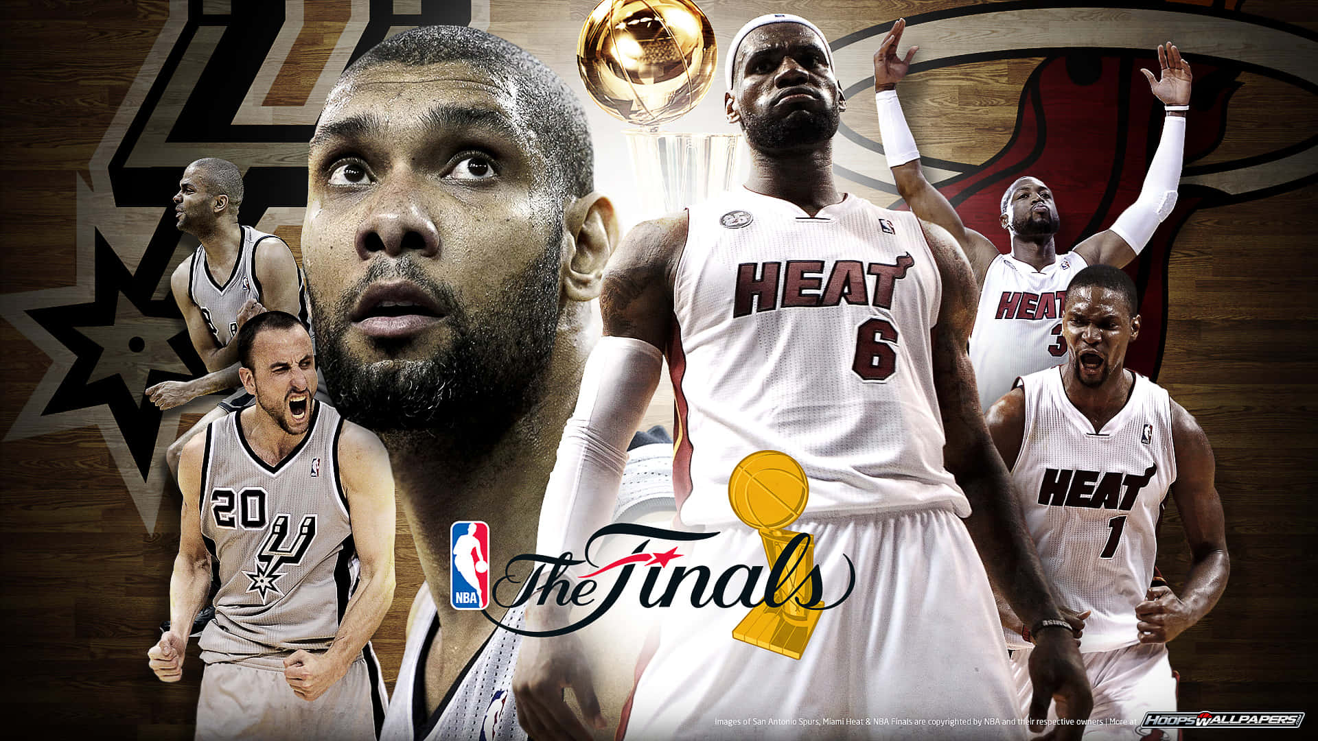 Miami Heat Chris Bosh For 2013 NBA Finals Wallpaper