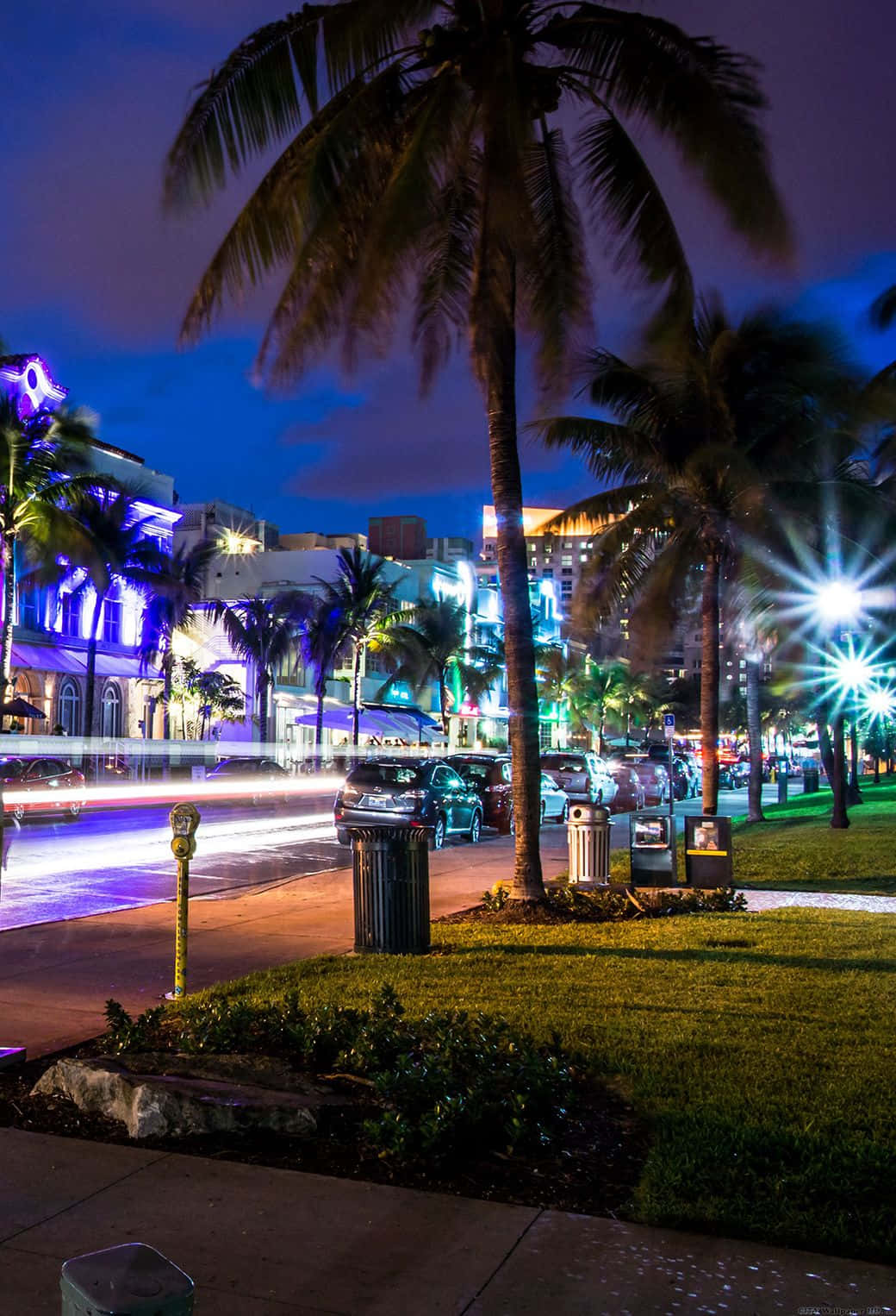 Scoprila Bellezza Urbana Di Miami Attraverso L'obiettivo Di Un Iphone Sfondo