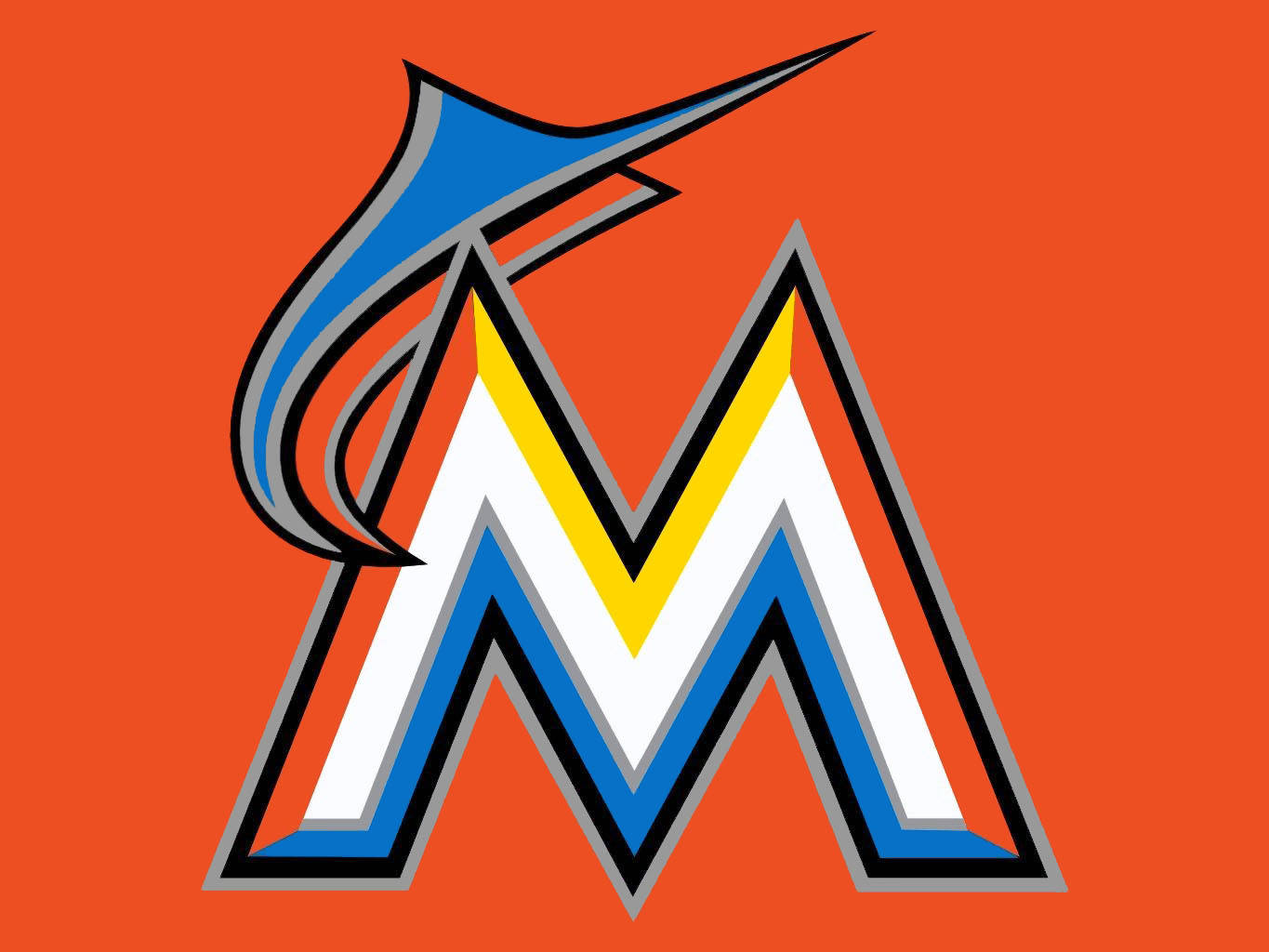 Miami Marlins 2017 Logo Wallpaper