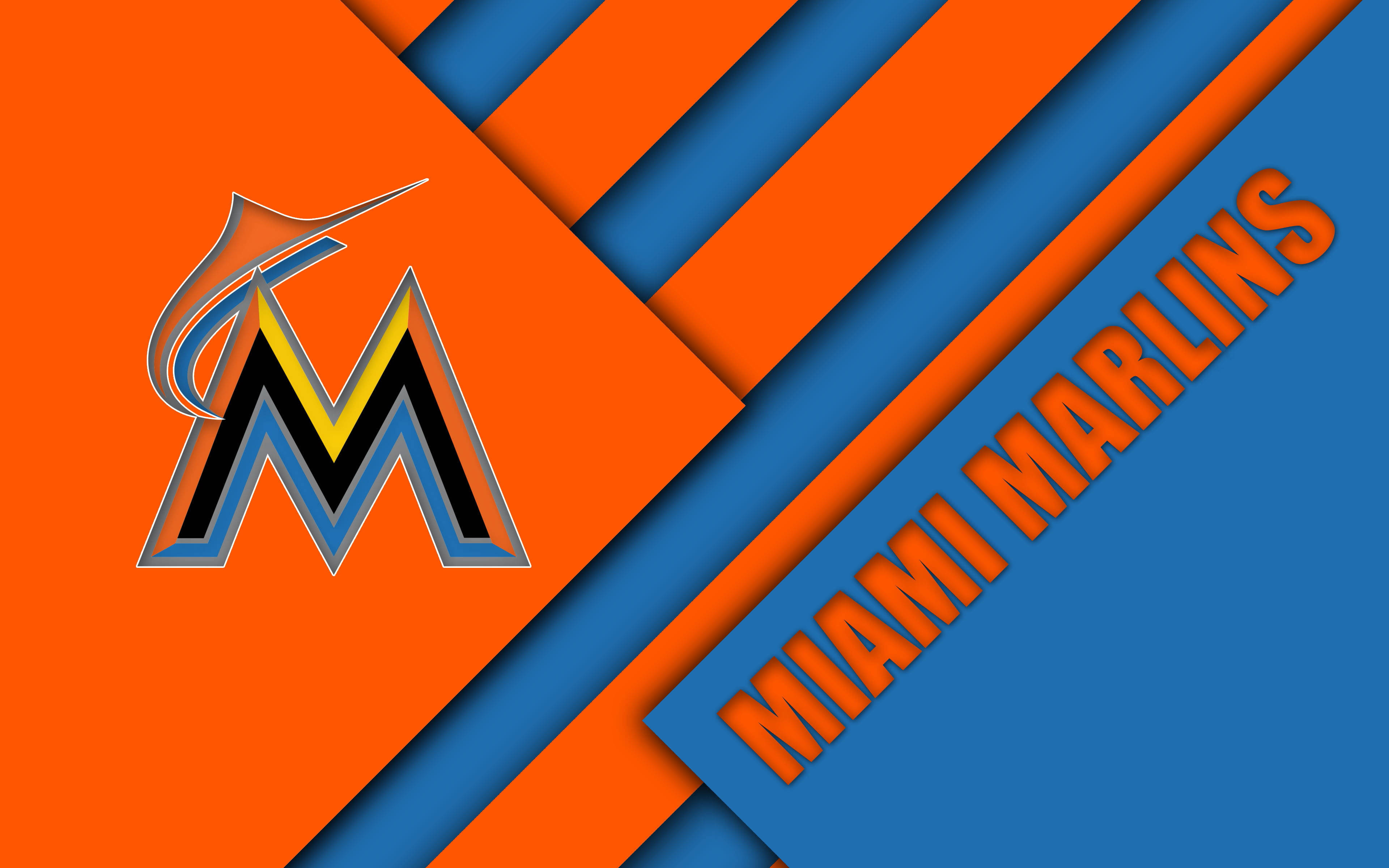 Miami Marlins Abstract Design