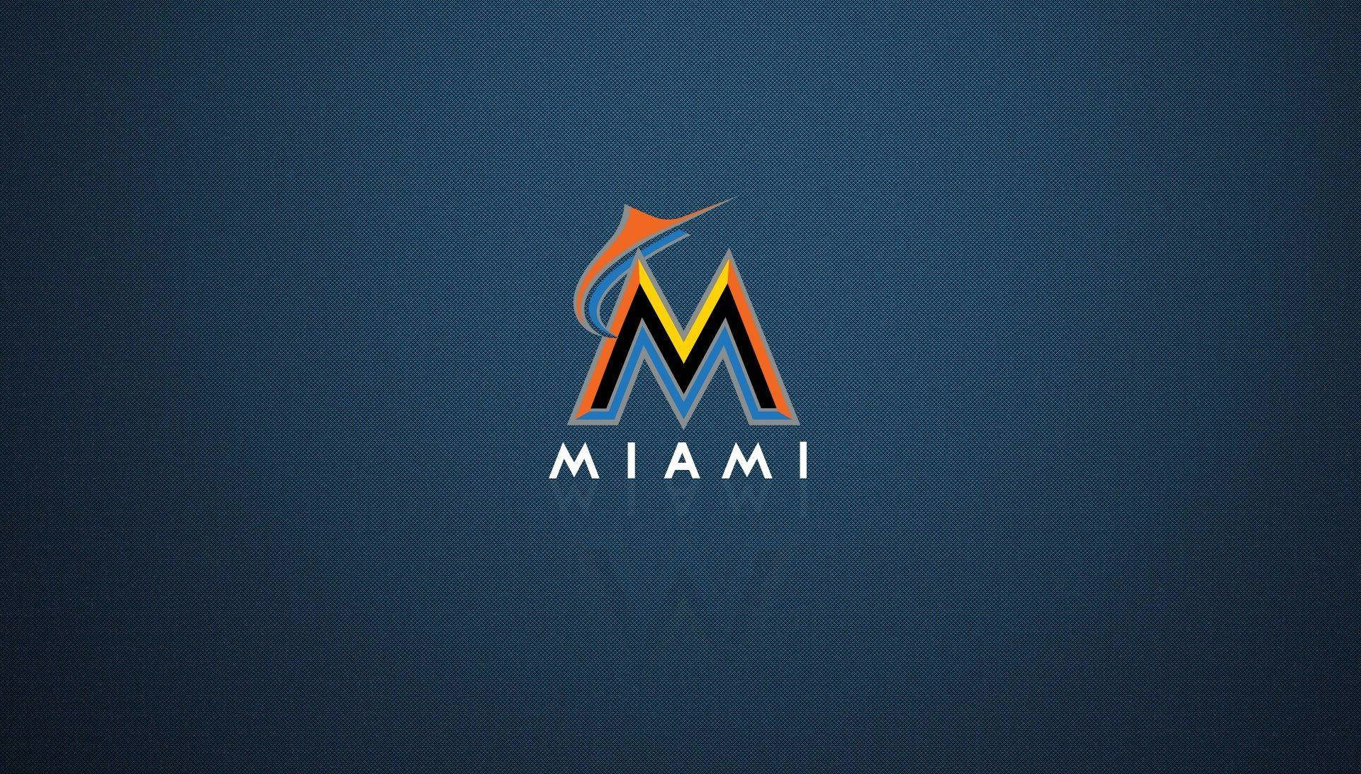 Miami Marlins Dark Blue Aesthetic Wallpaper