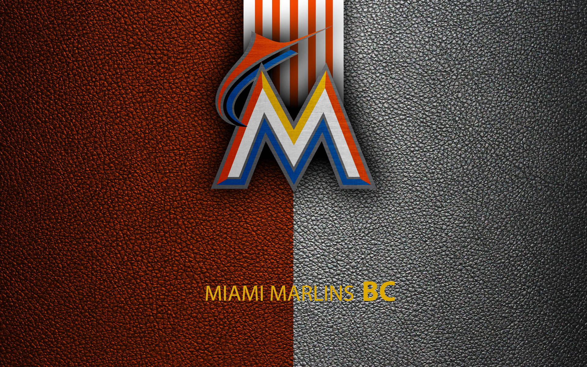 Miami Marlins Leather Design