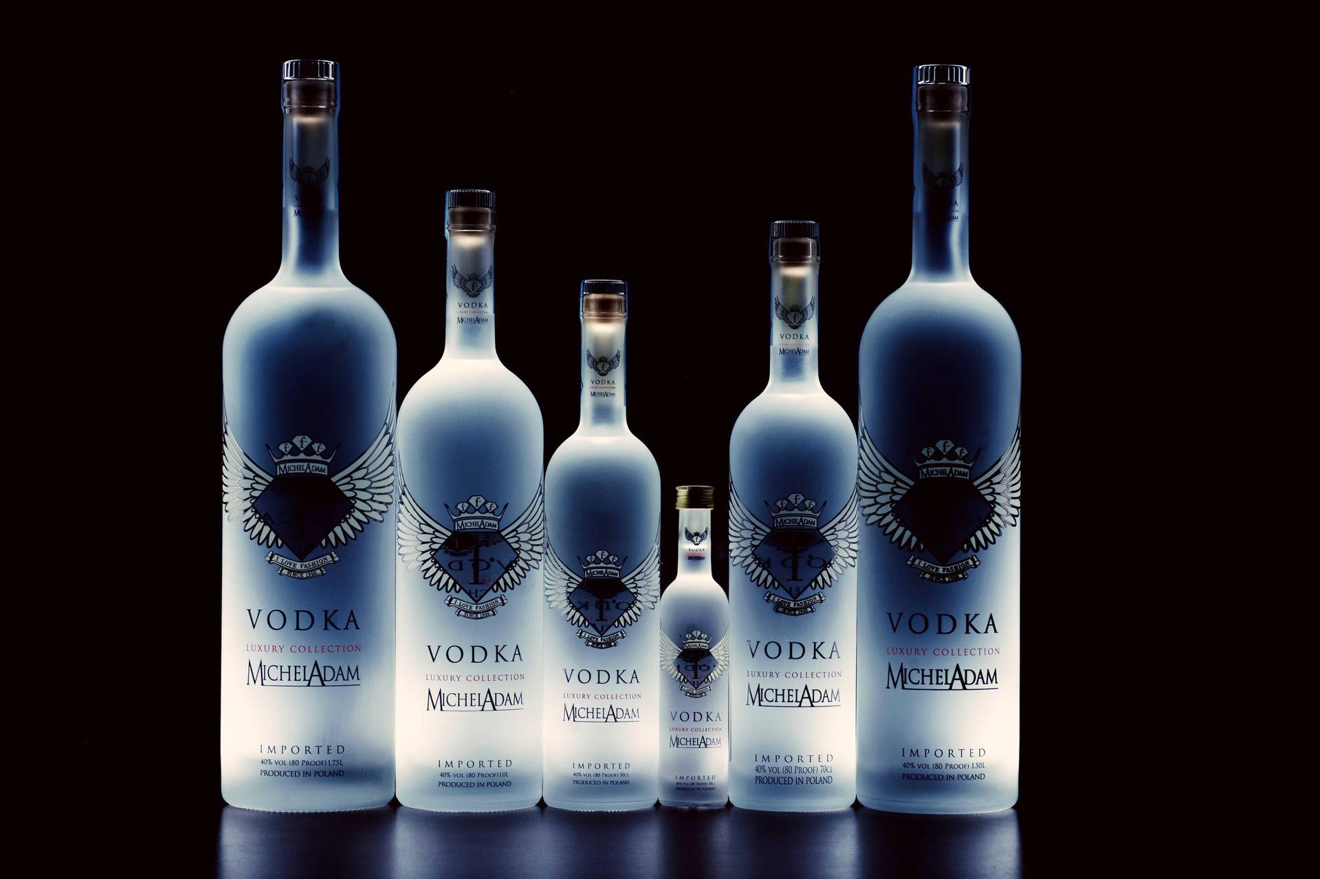 Michael Adam Vodka Bottles Wallpaper
