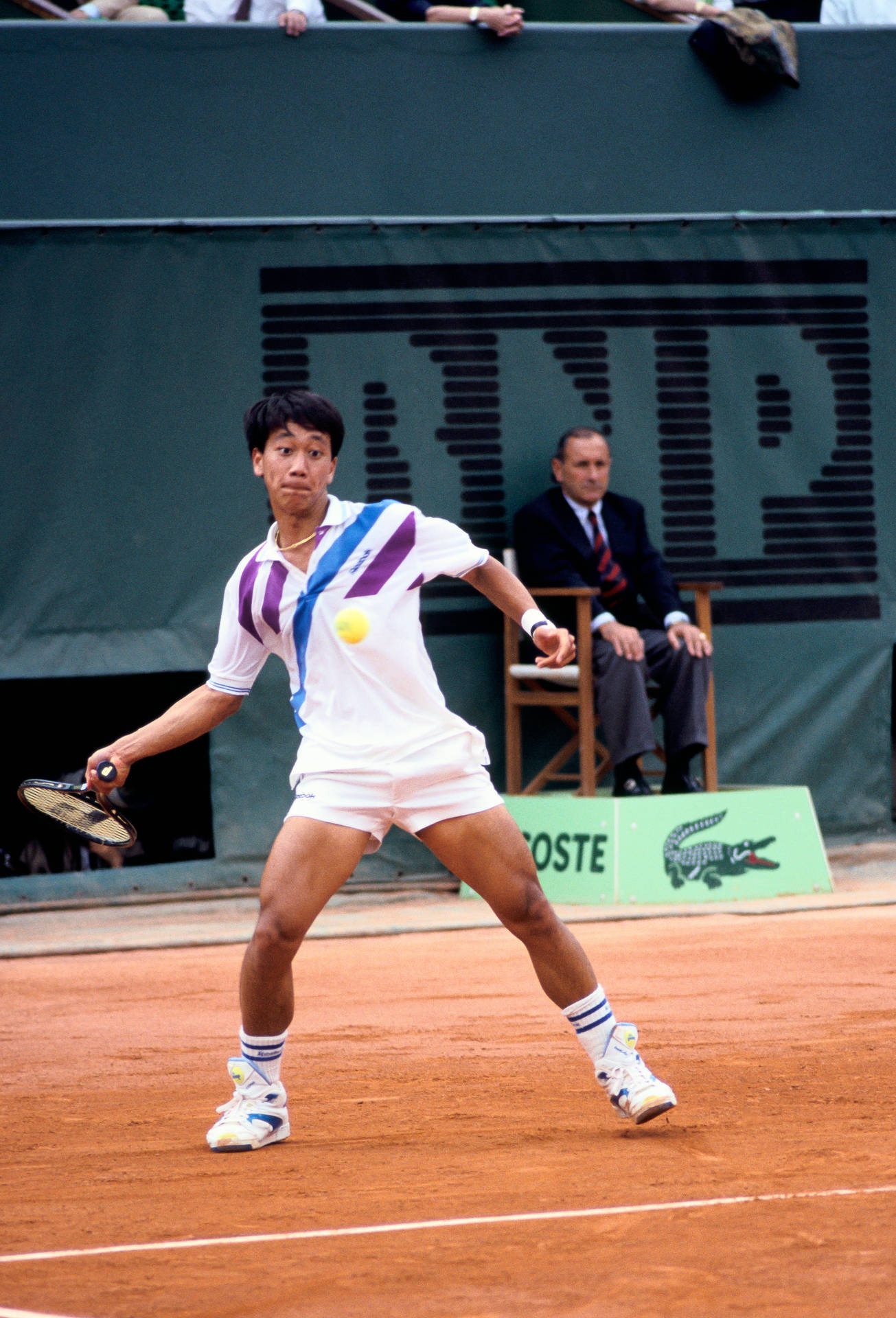 Michaelchang 1989 French Open: Michael Chang Al Roland Garros Del 1989 Sfondo