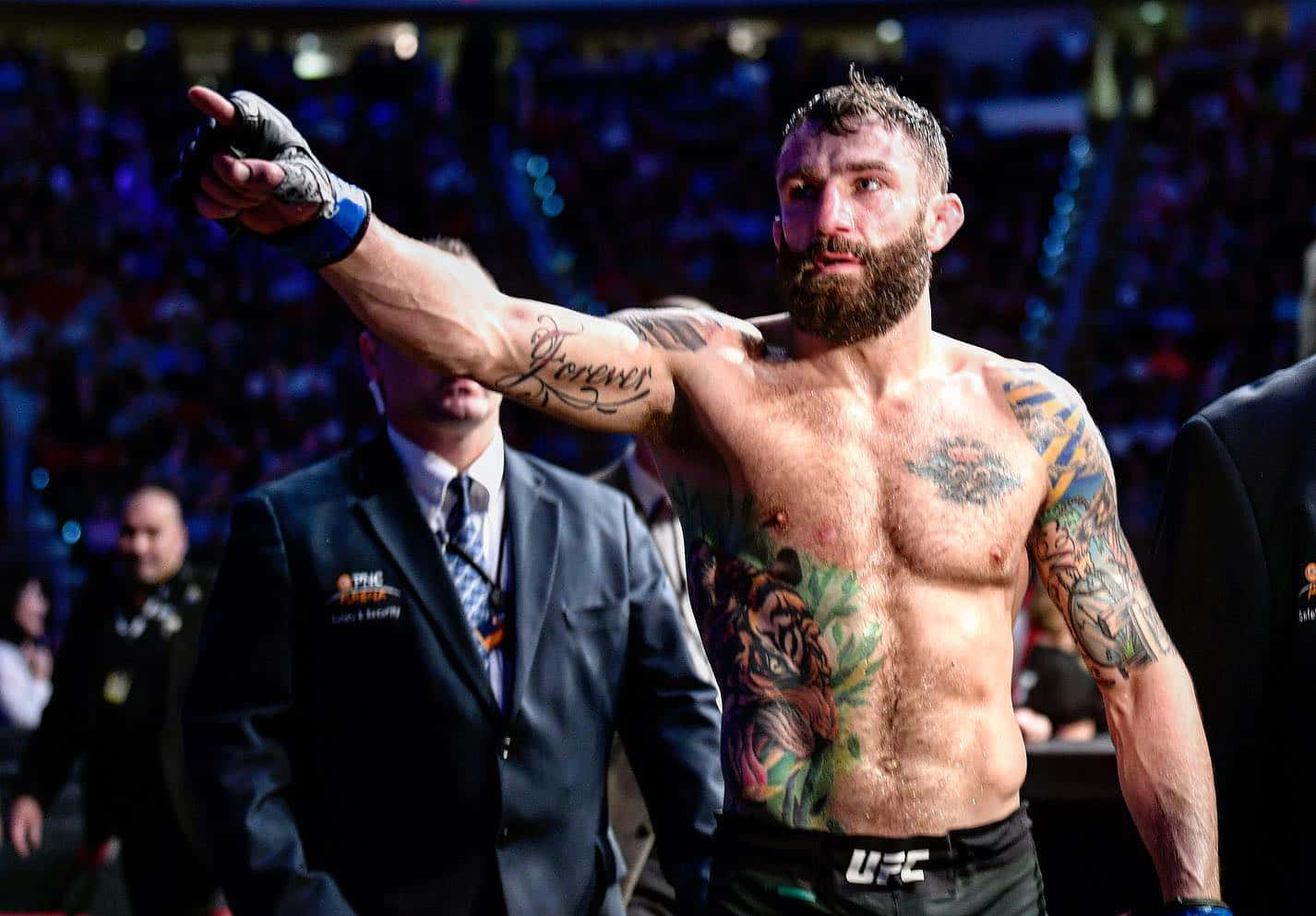 Michael Chiesa Pointing His Finger Wallpaper