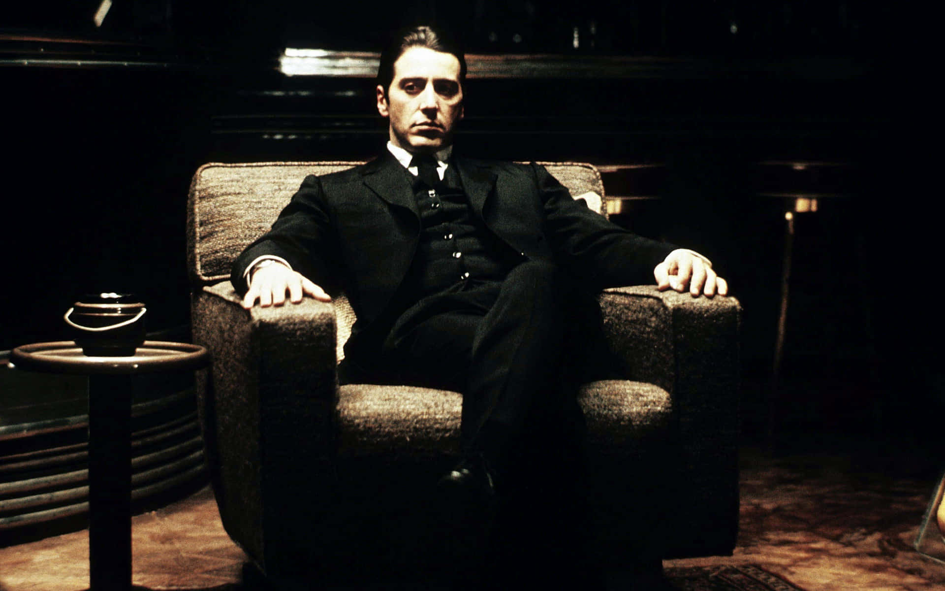 The iconic Michael Corleone from the Godfather movie series. Wallpaper