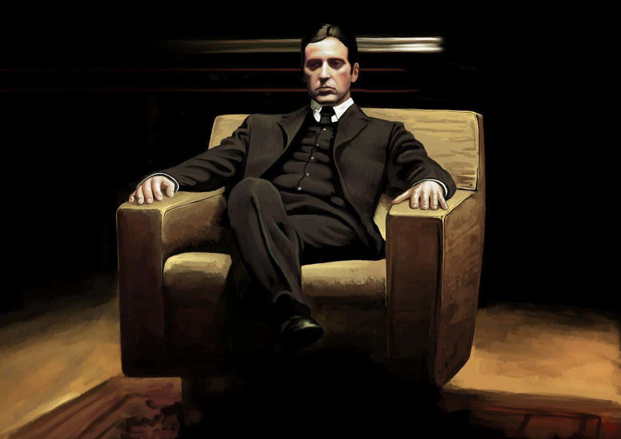 Michael Corleone, Gudfader for Corleone-familien. Wallpaper