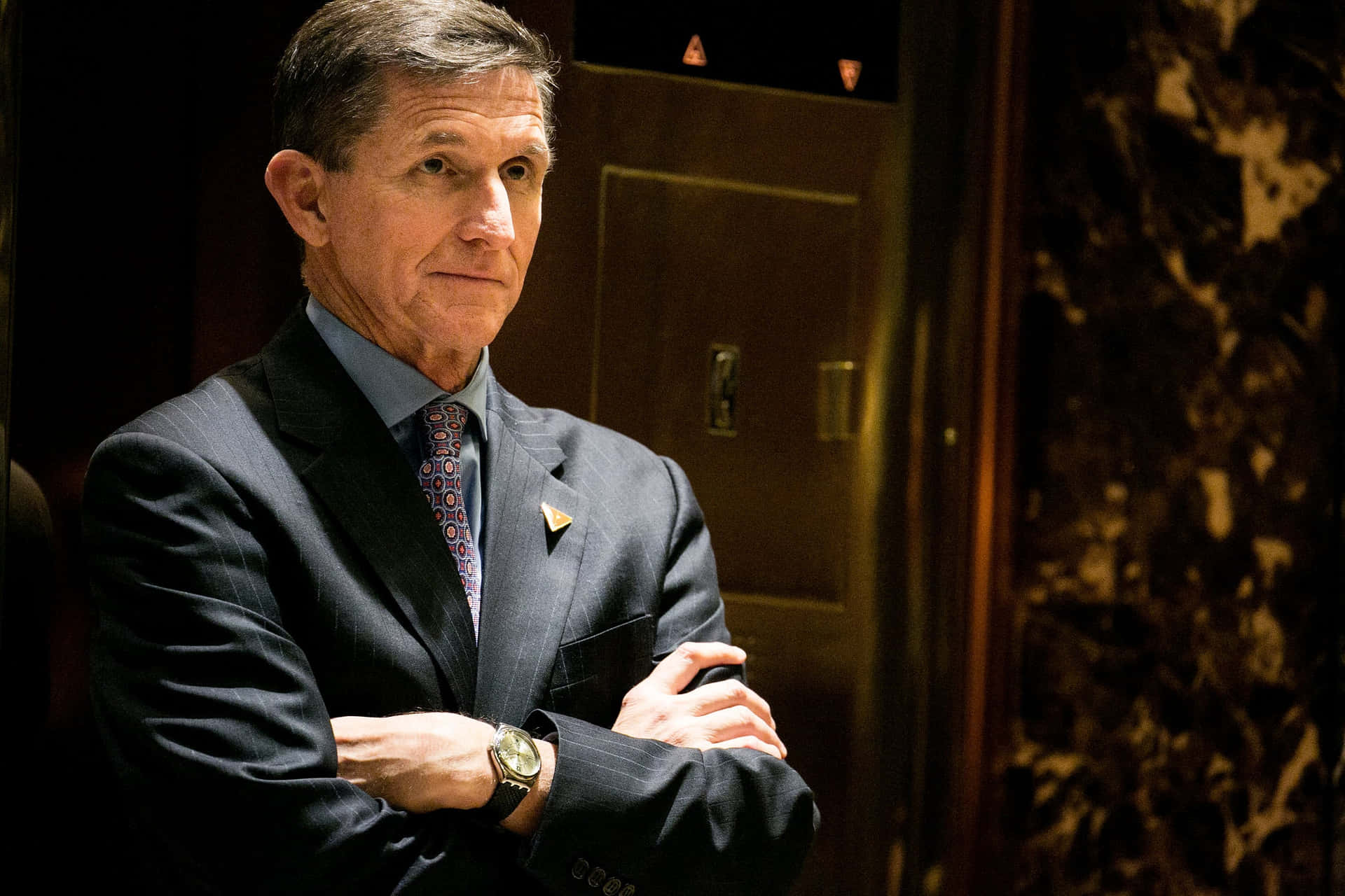 Michael Flynn Crossed Arms Wallpaper