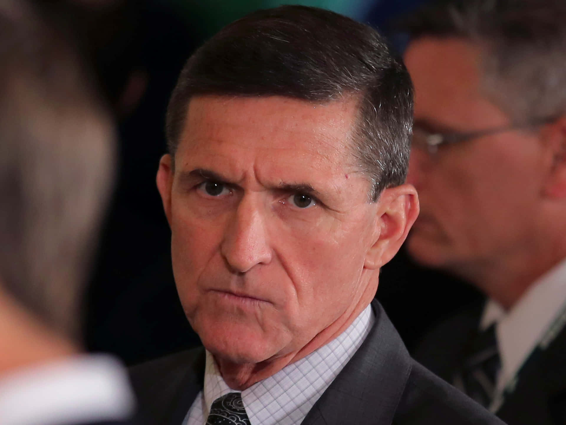 Michael Flynn Serious Expression Wallpaper