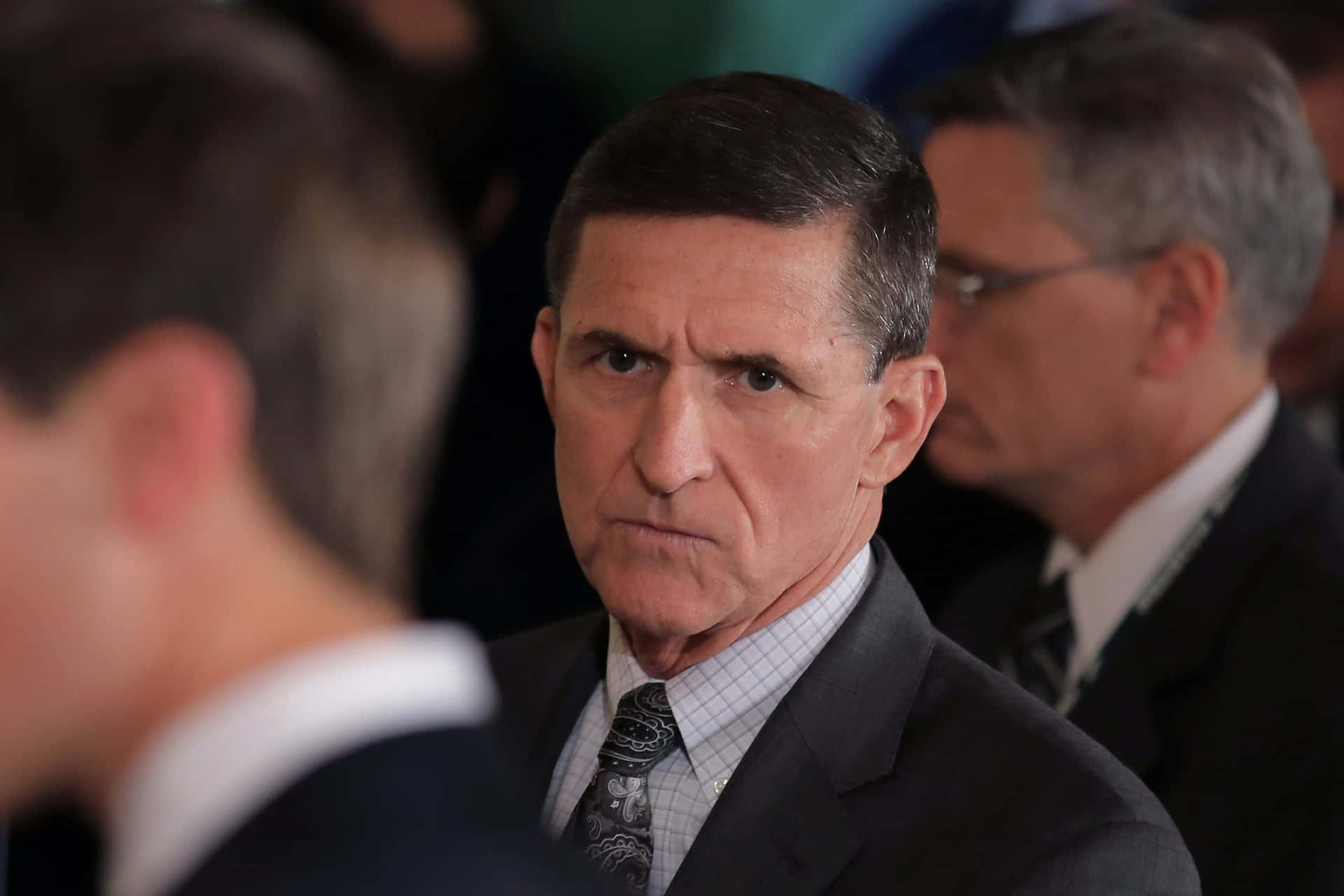 Michael Flynn Serious Glance Wallpaper