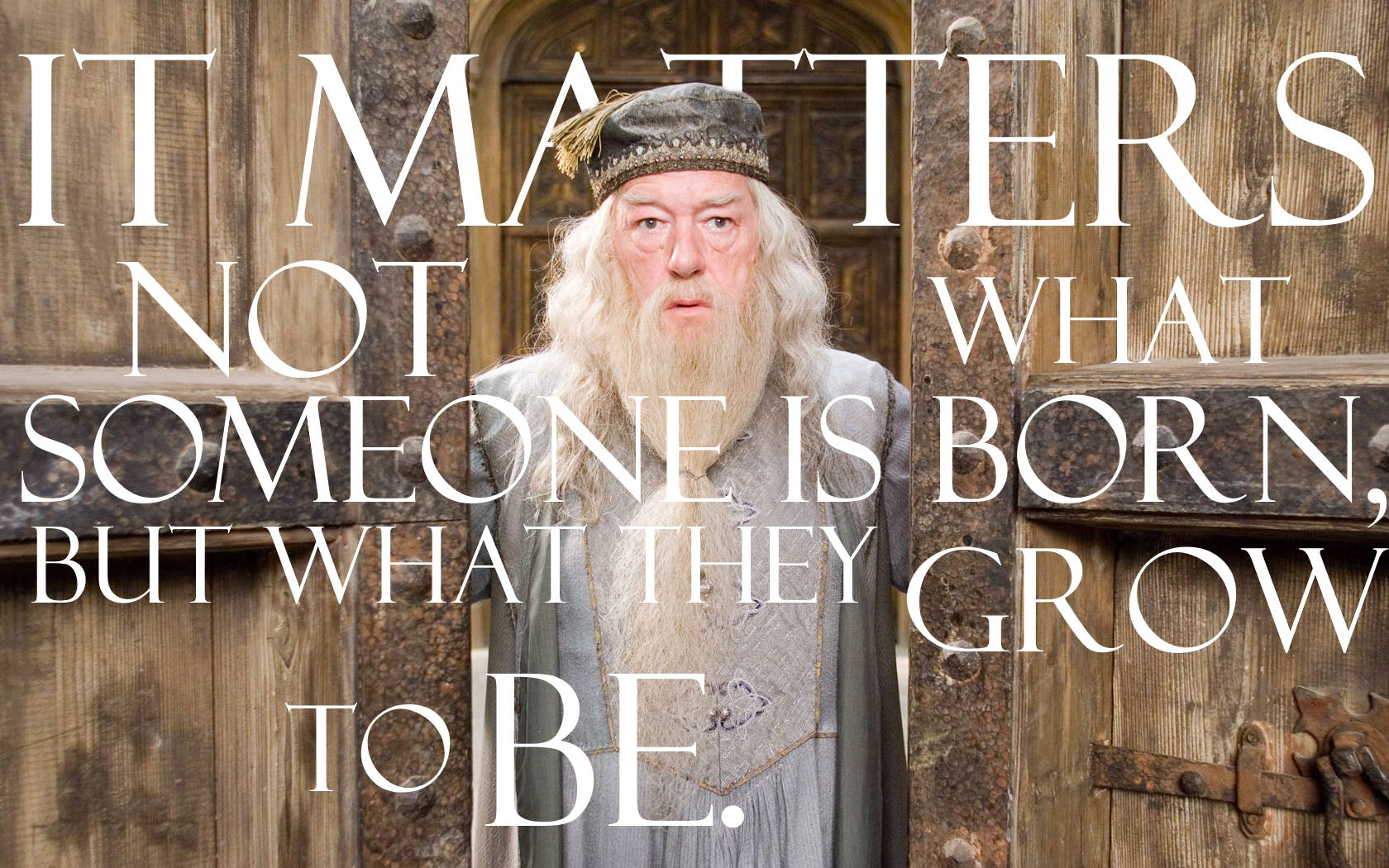 Michael Gambon Dumbledore Quote Wallpaper