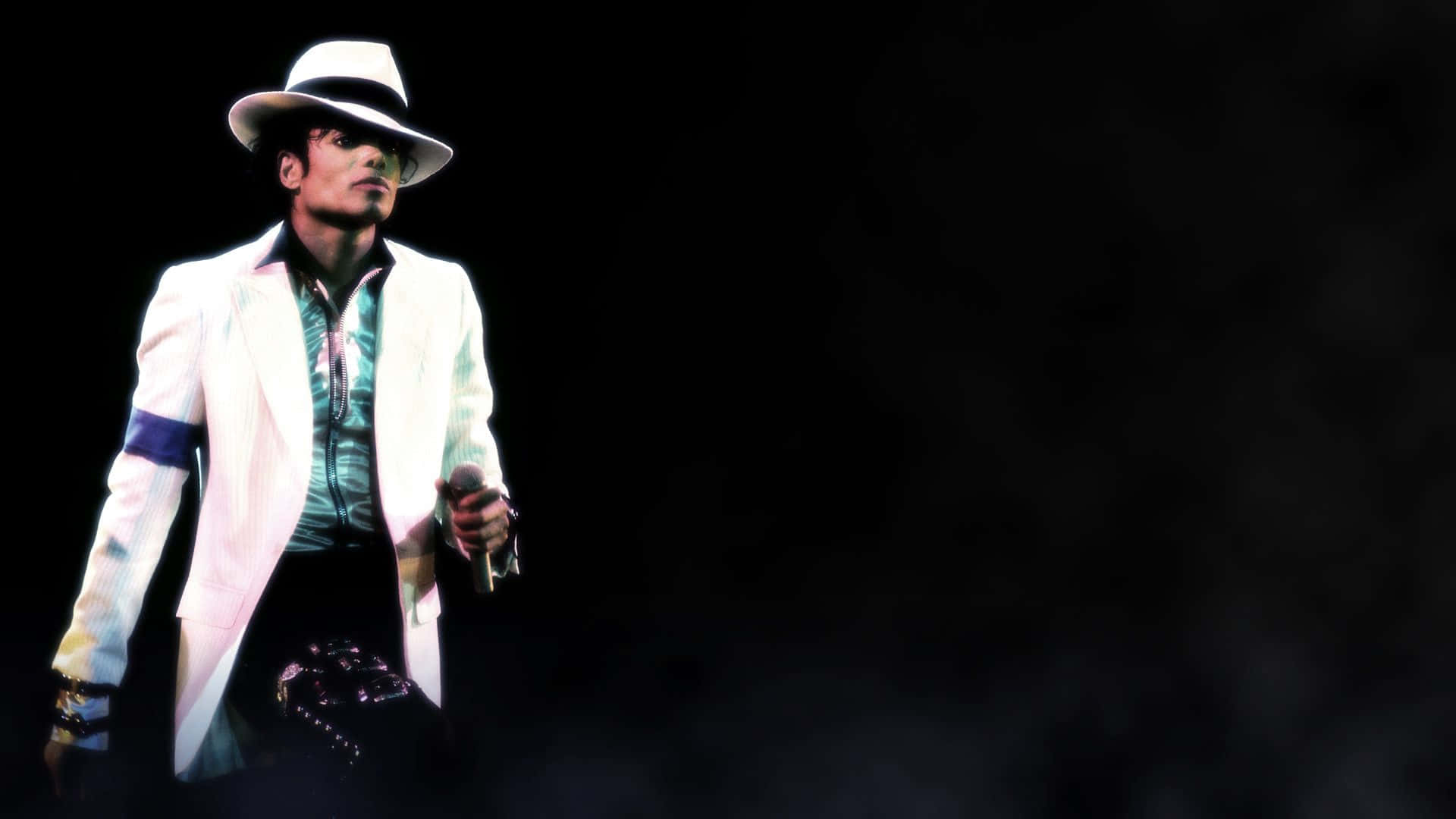 Michael Jackson, King of Pop, in a Striking Pose