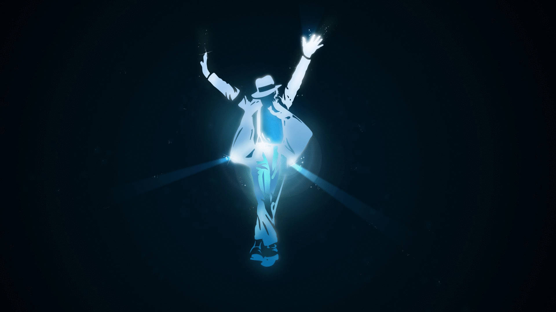 Michael Jackson Glowing Art Wallpaper