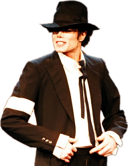 Download Michael Jackson Iconic Black Outfitand Fedora | Wallpapers.com