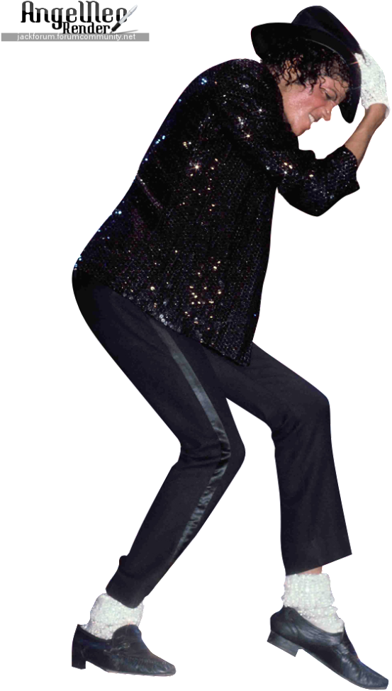 Michael Jackson Iconic Pose PNG