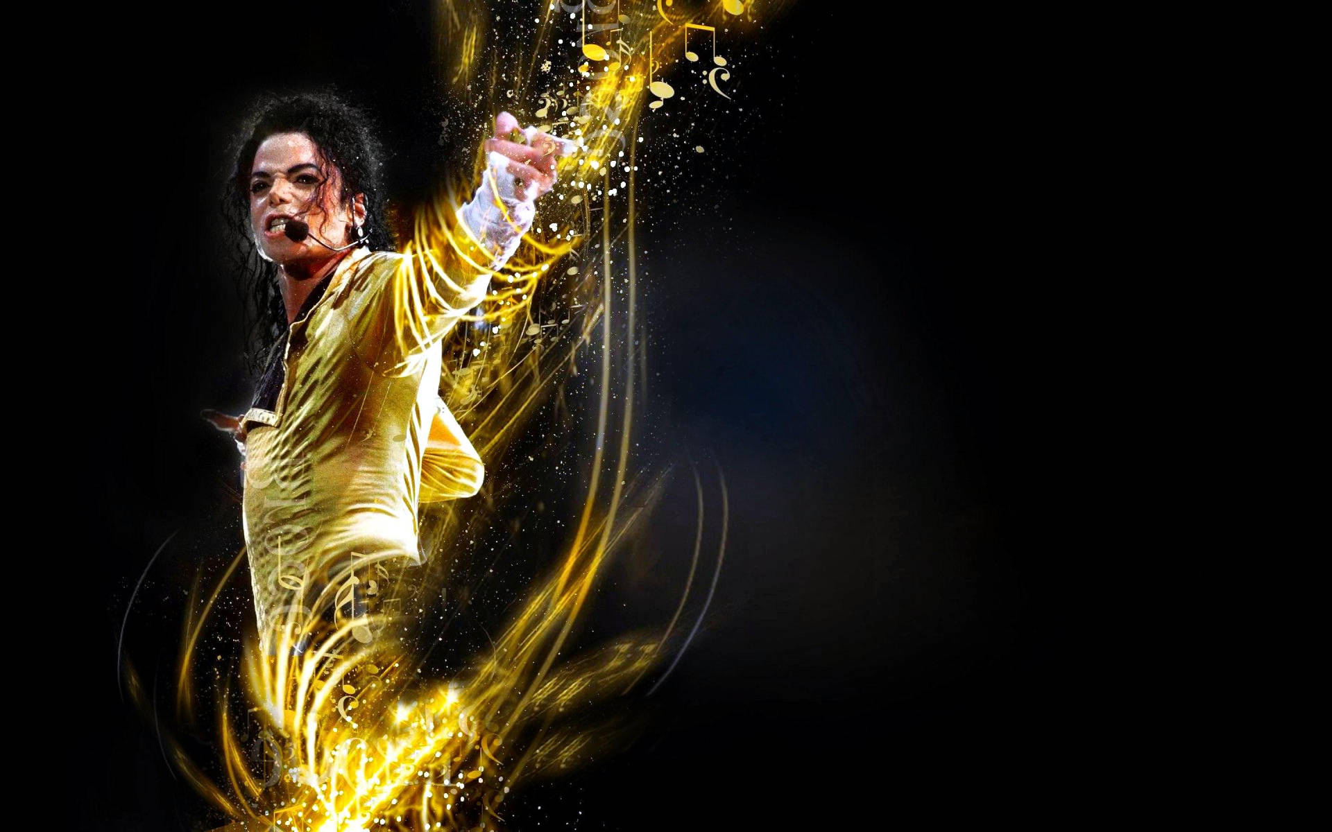 Michael Jackson In His Stage Costume Wallpaper
