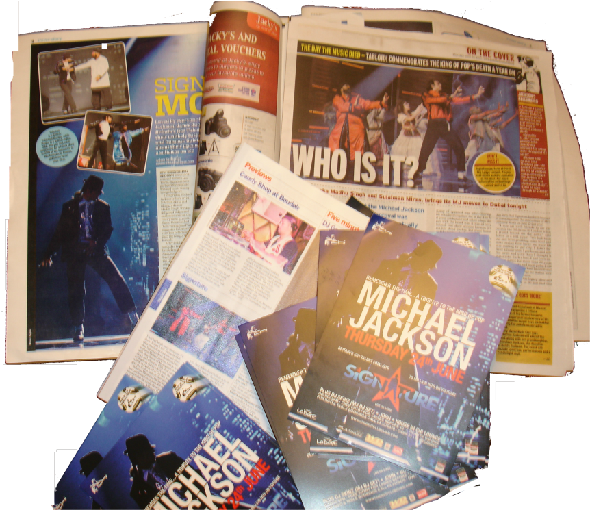 Michael Jackson Memorabilia Collection PNG