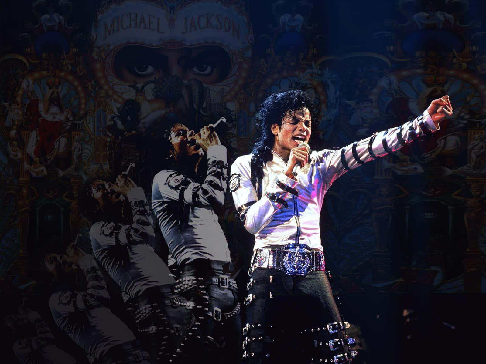 Michael Jackson Performingon Stage Wallpaper