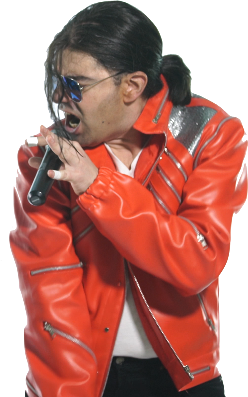 Michael Jackson Red Jacket Performance PNG