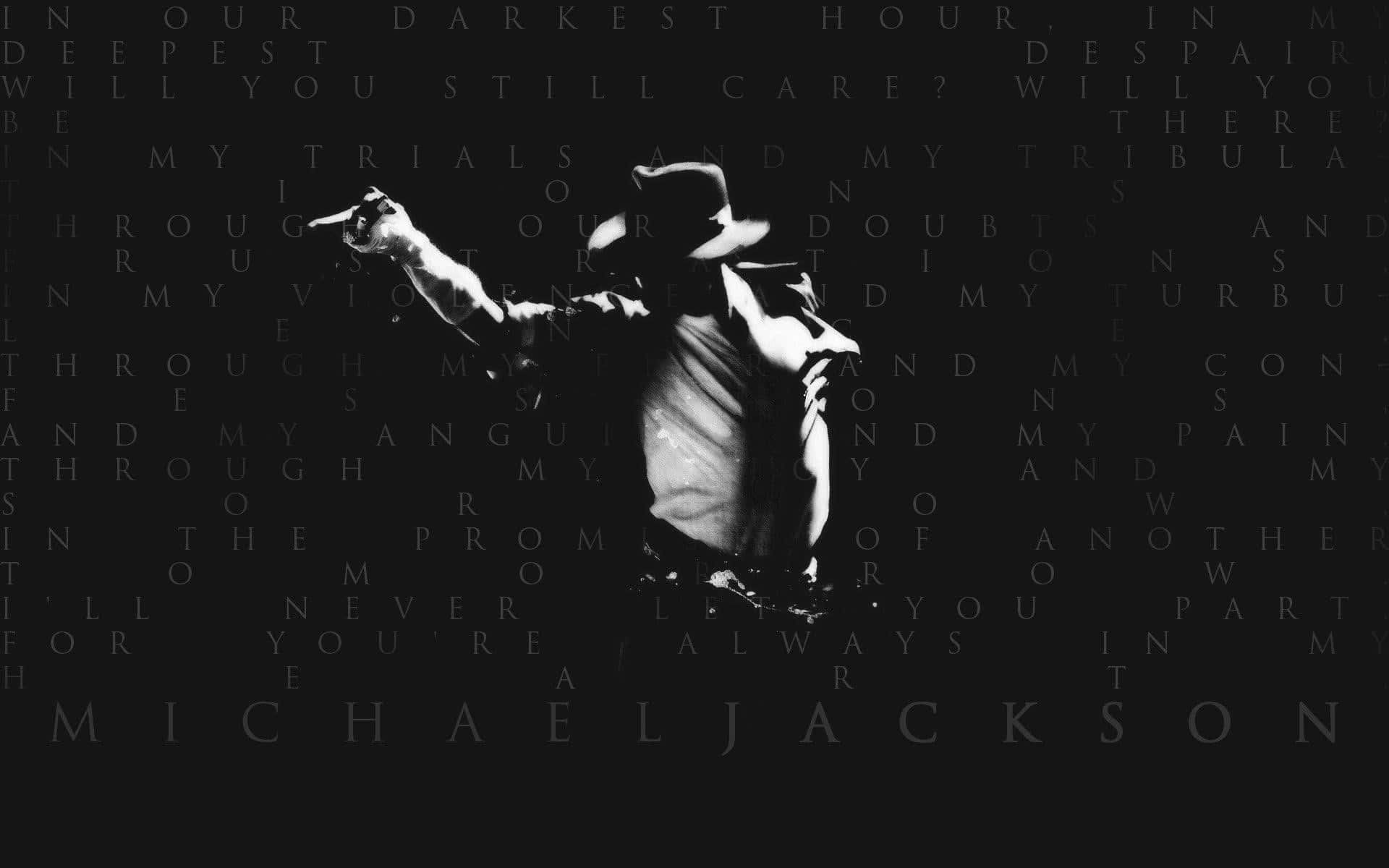 Michael Jackson Silhouetteon Stage Wallpaper