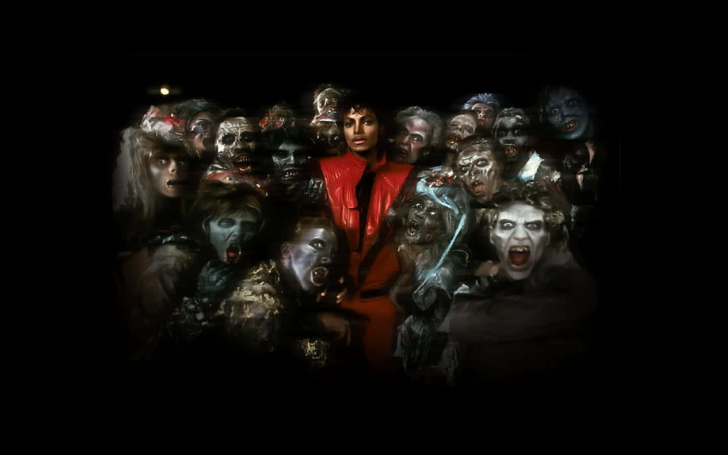 Michaeljacksons Ikonischer Move In Thriller. Wallpaper